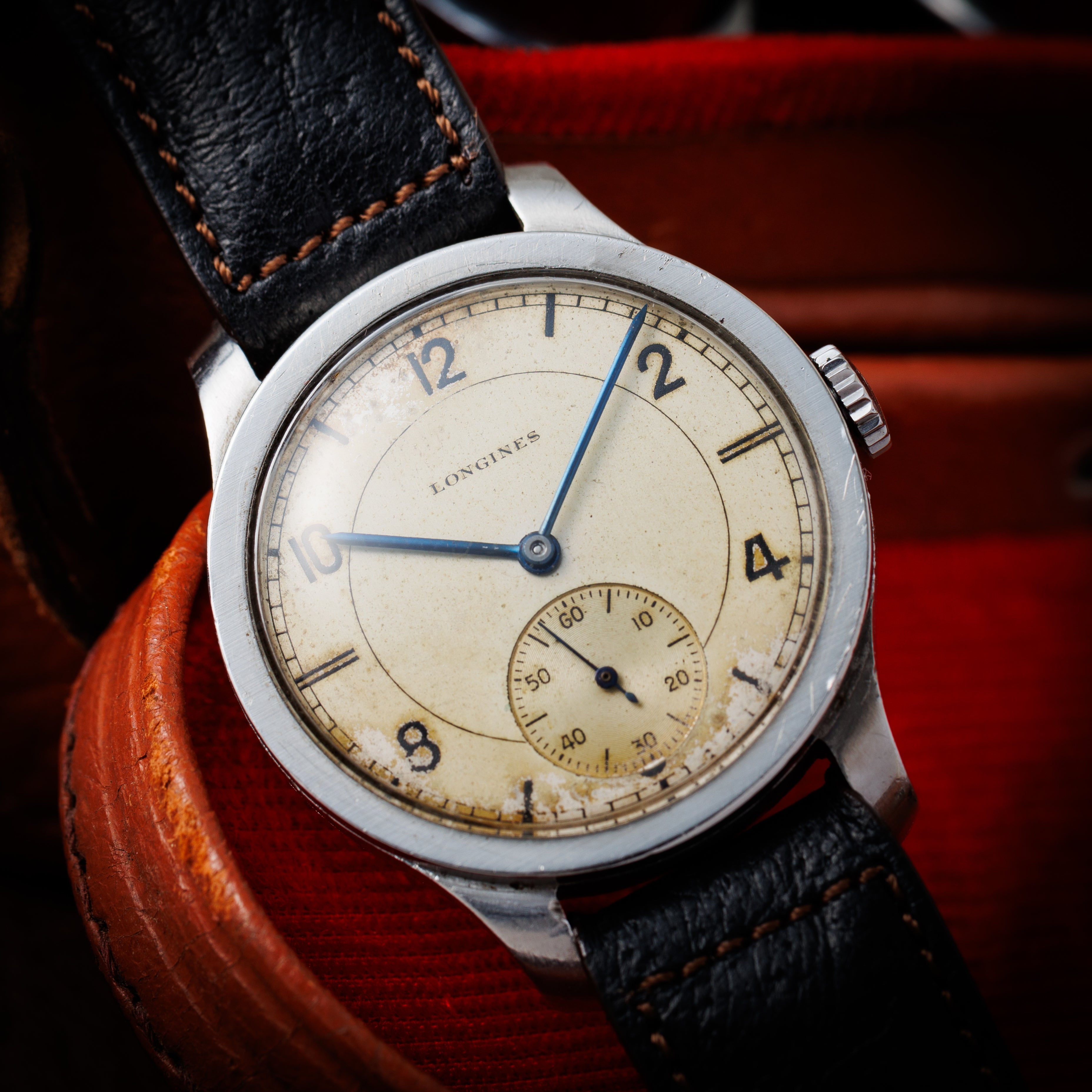 ロンジン ラウンドケース 1930年代後半 Ref.5766702 手巻き Cal.12.68