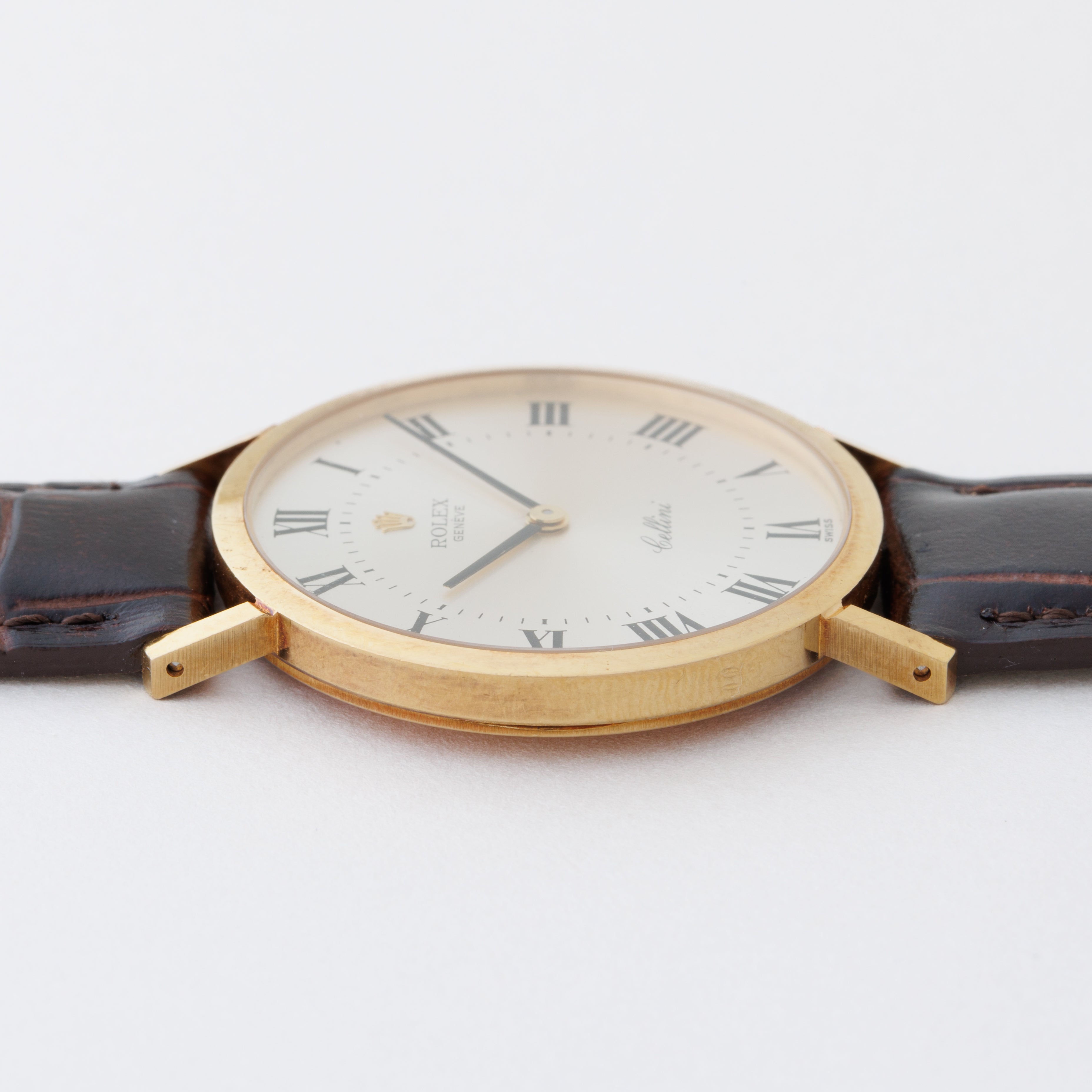 ロレックス チェリーニ 1974年製 Ref.4112 18金無垢ラウンドケース ローマンダイヤル