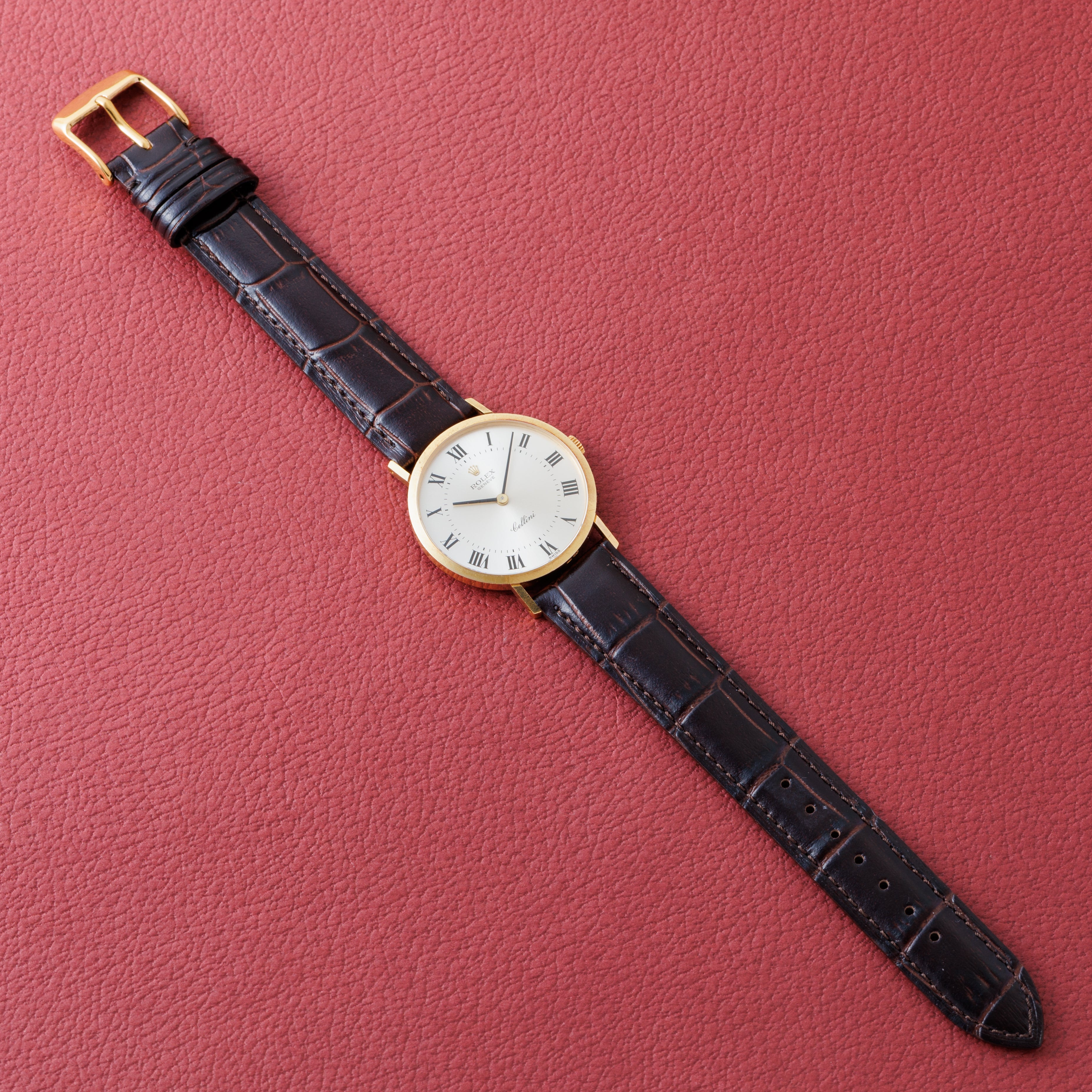 ロレックス チェリーニ 1974年製 Ref.4112 18金無垢ラウンドケース ローマンダイヤル