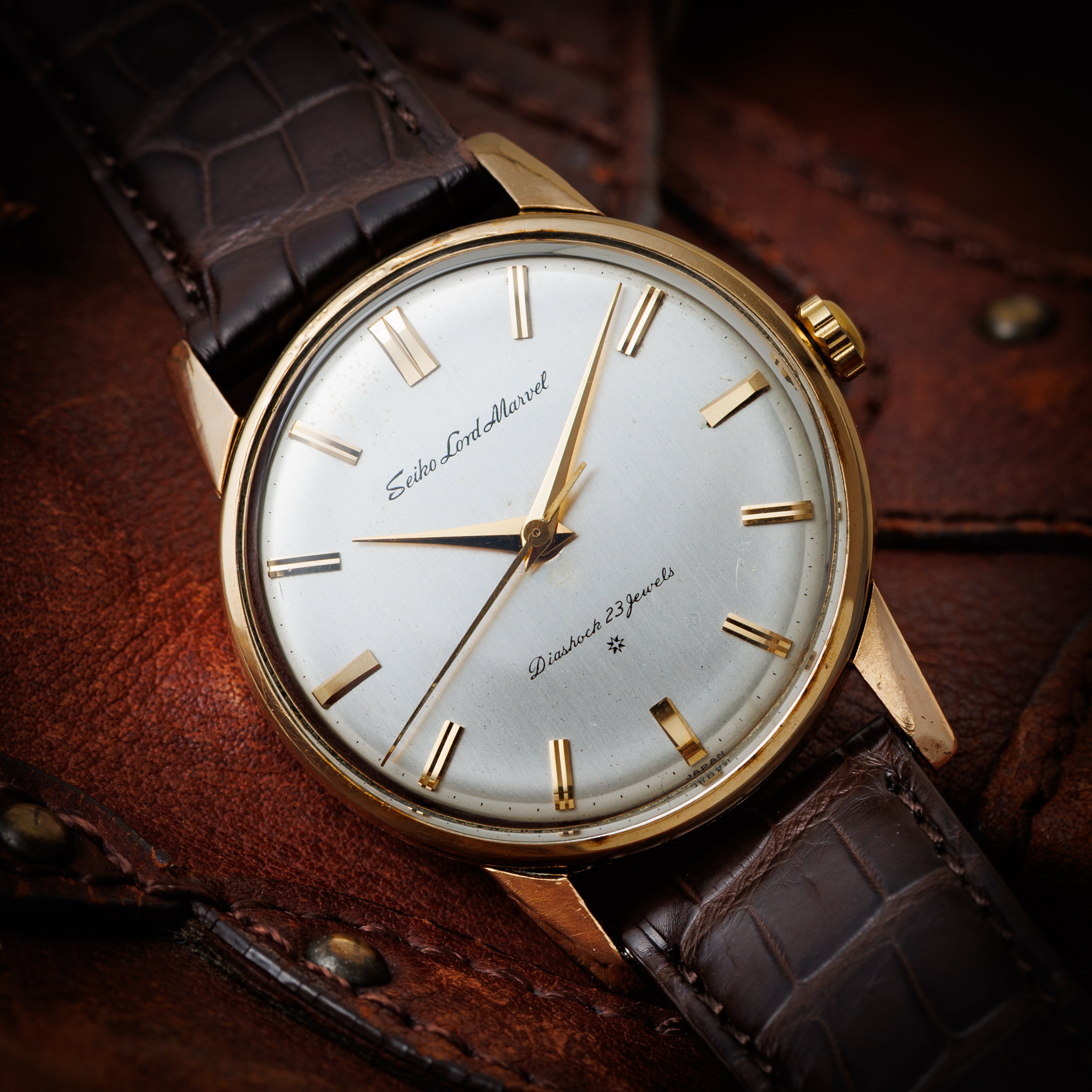 セイコー ロードマーベル 14金張り SDダイヤル