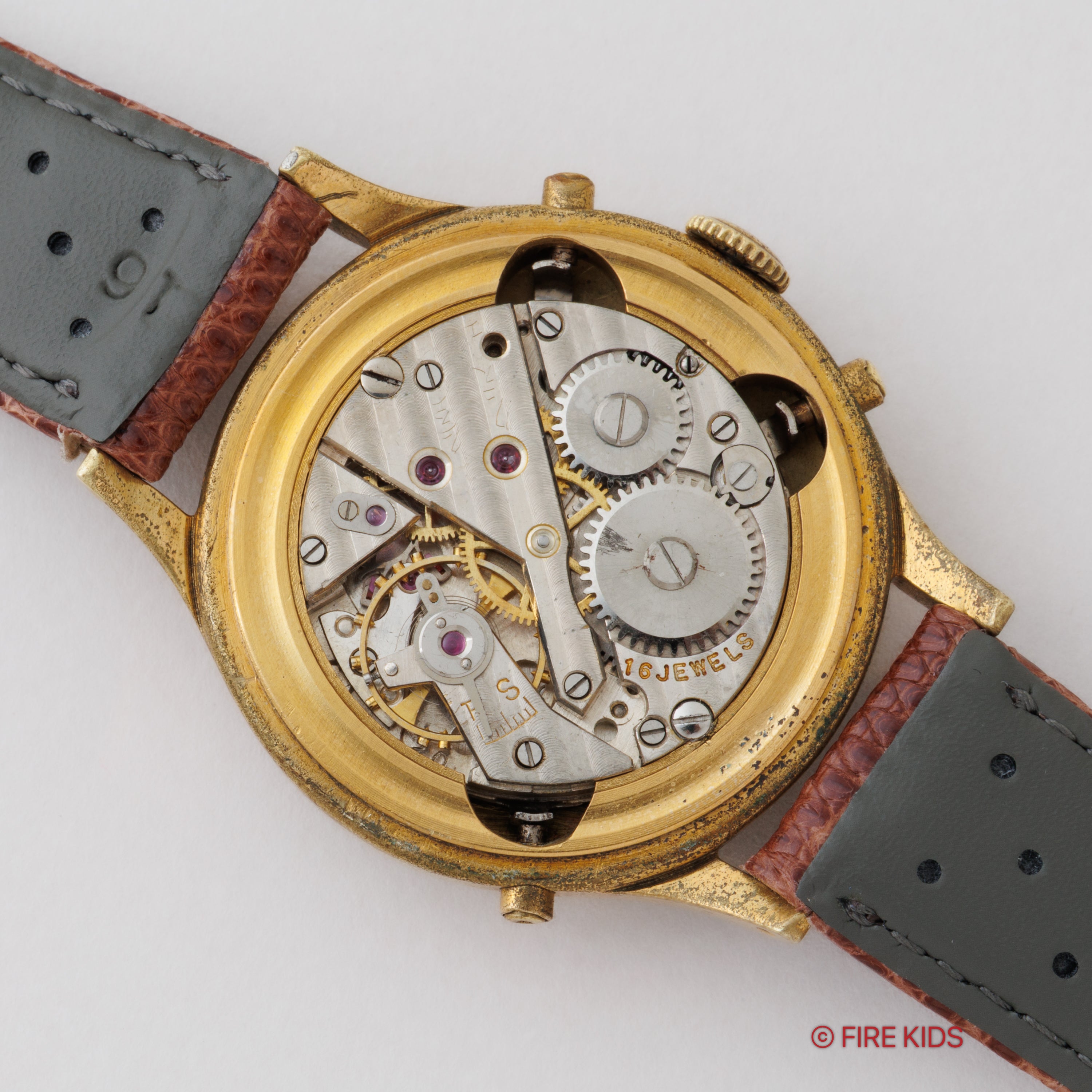 シチズン カレンダーウォッチ初期型 1950年代製 手巻き カレンダーウォッチ トリプルカレンダー