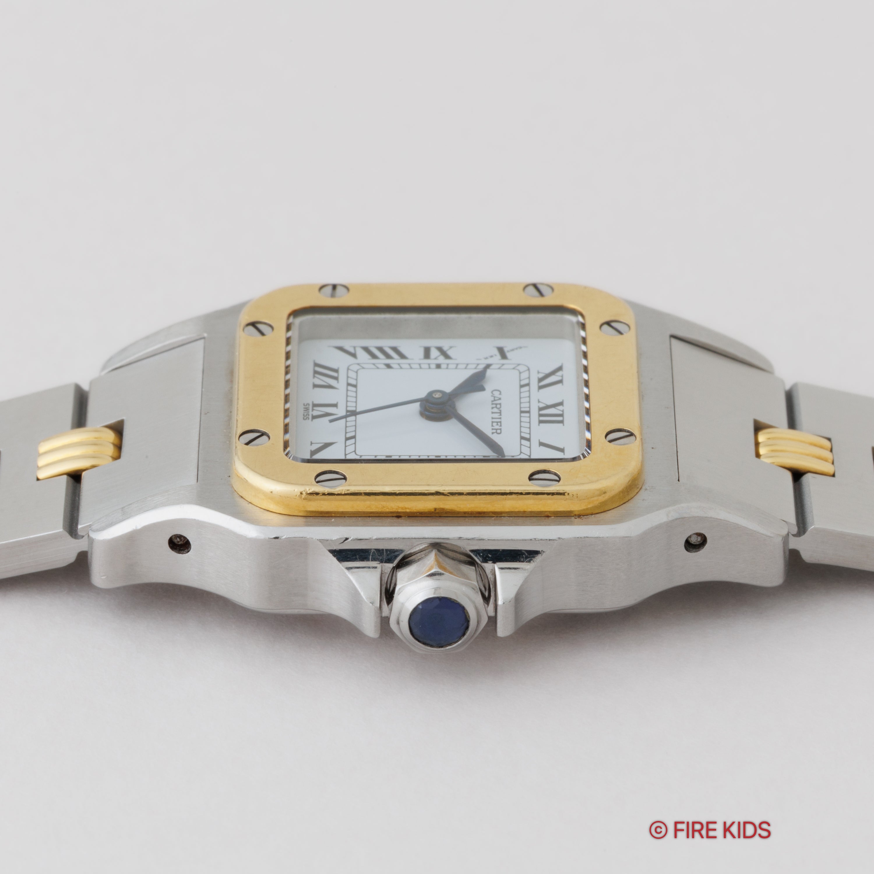 カルティエ サントス 1980年代製 Ref.0902 SMサイズ コンビ ゴドロンブレス