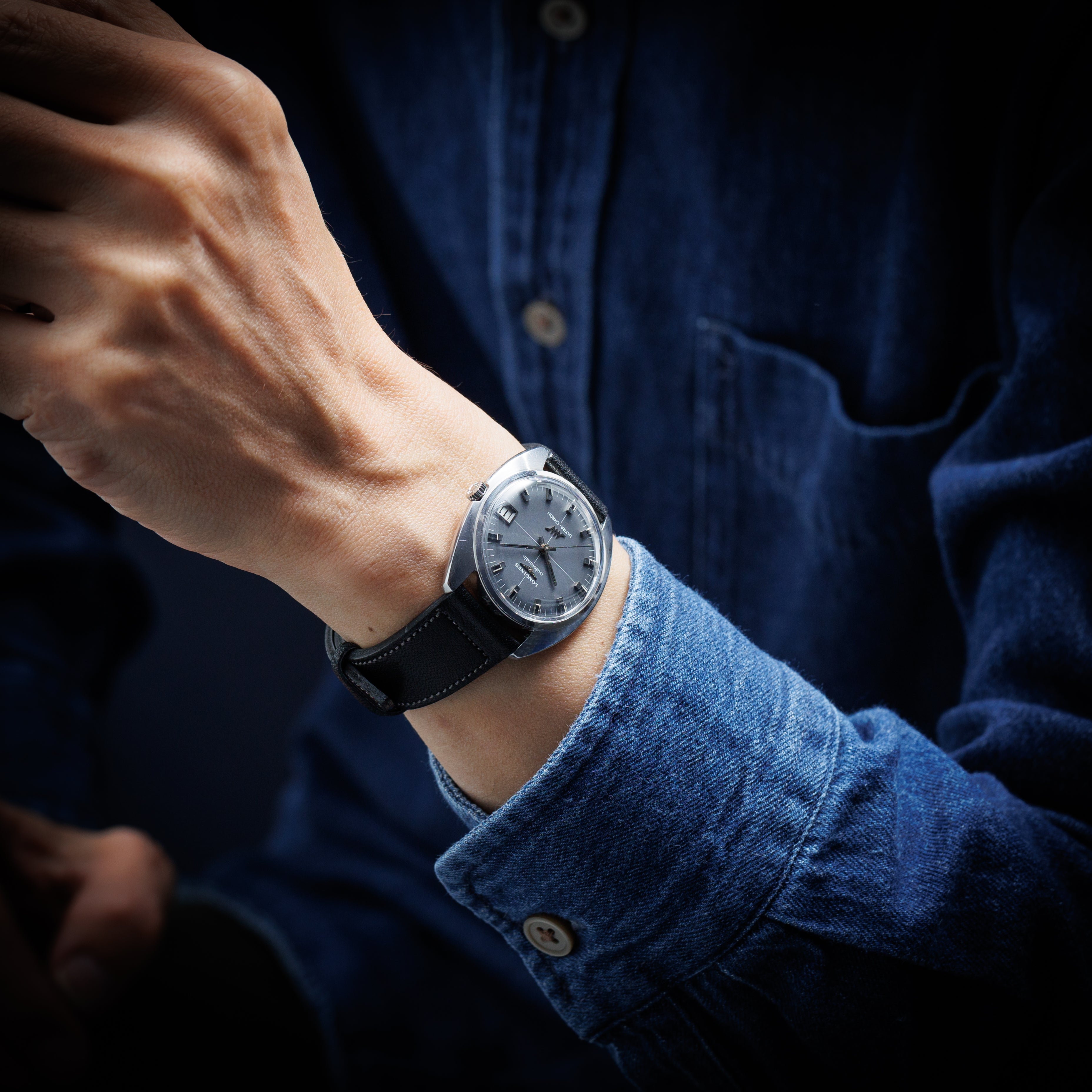 ロンジン ウルトラクロン 1969年製 Ref.9071 1 10振動自動巻き Cal.431 グレーダイヤル