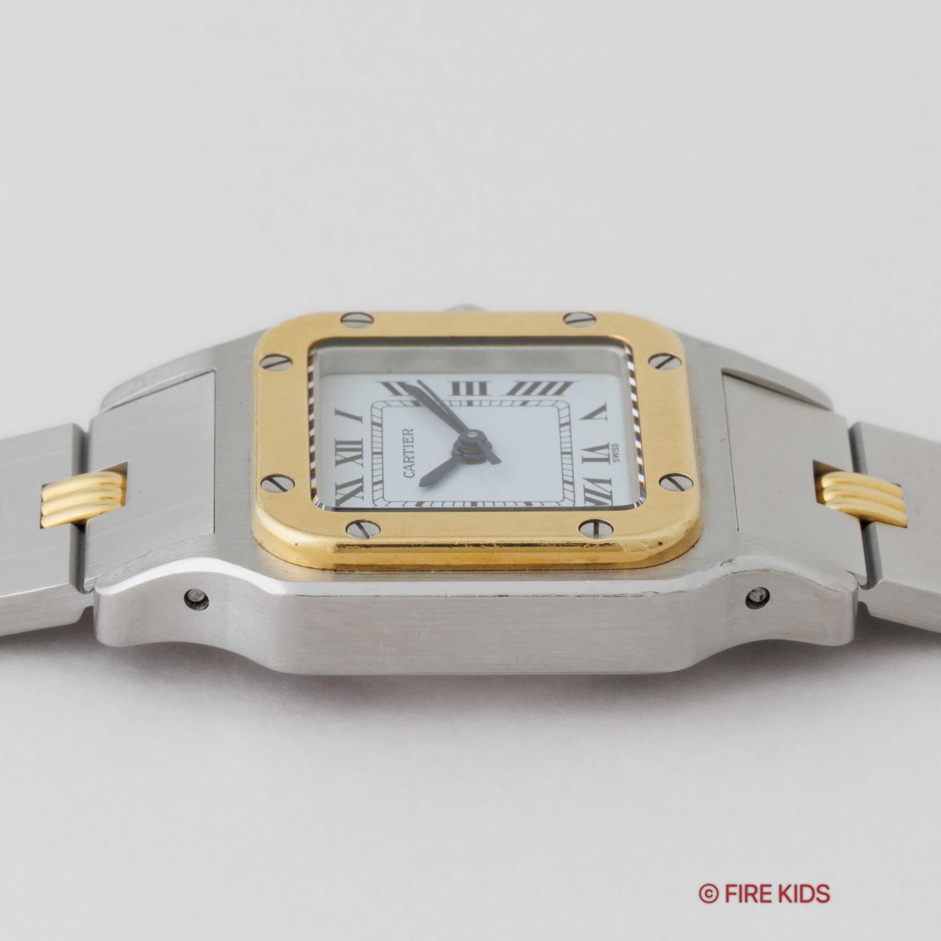 カルティエ サントス 1980年代製 Ref.0902 SMサイズ コンビ ゴドロンブレス