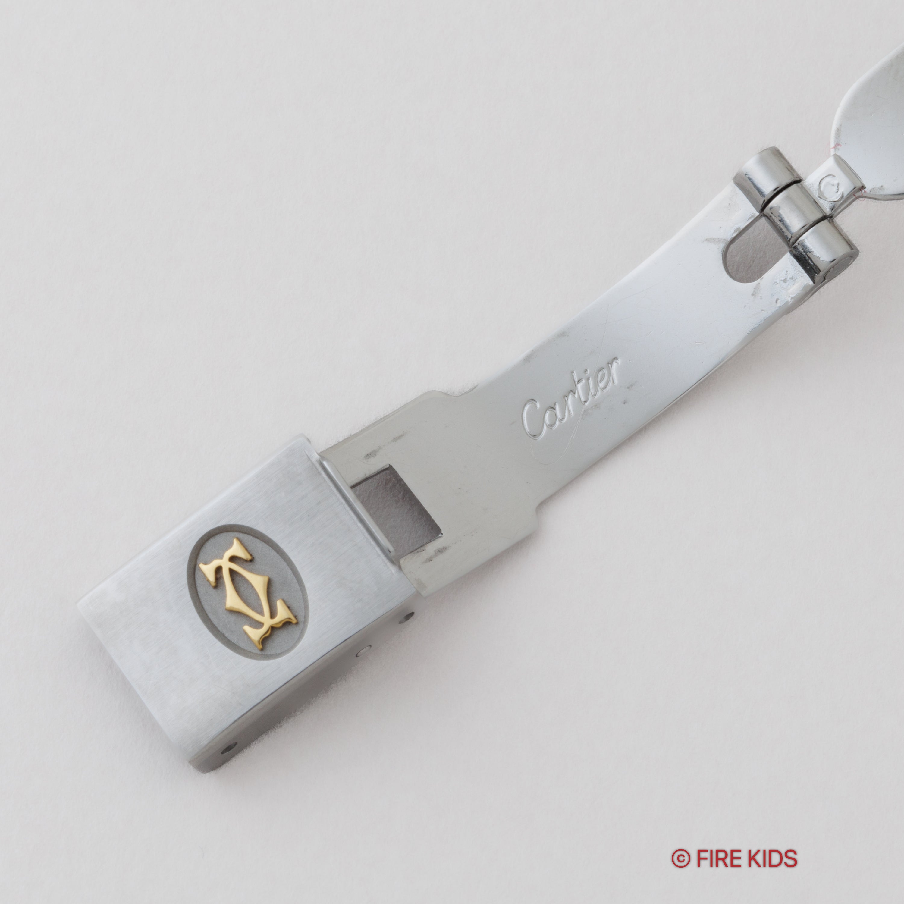 カルティエ サントス 1980年代製 Ref.0902 SMサイズ コンビ ゴドロンブレス