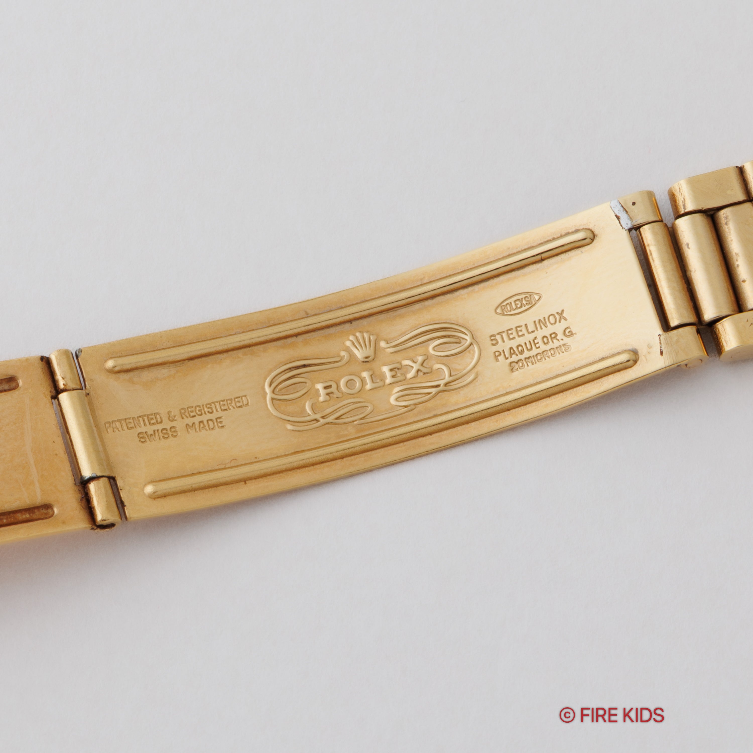 ロレックス 1970年製 オイスターパーペチュアルデイト Ref.1550 金張りケース Cal.1570 純正ブレス付き