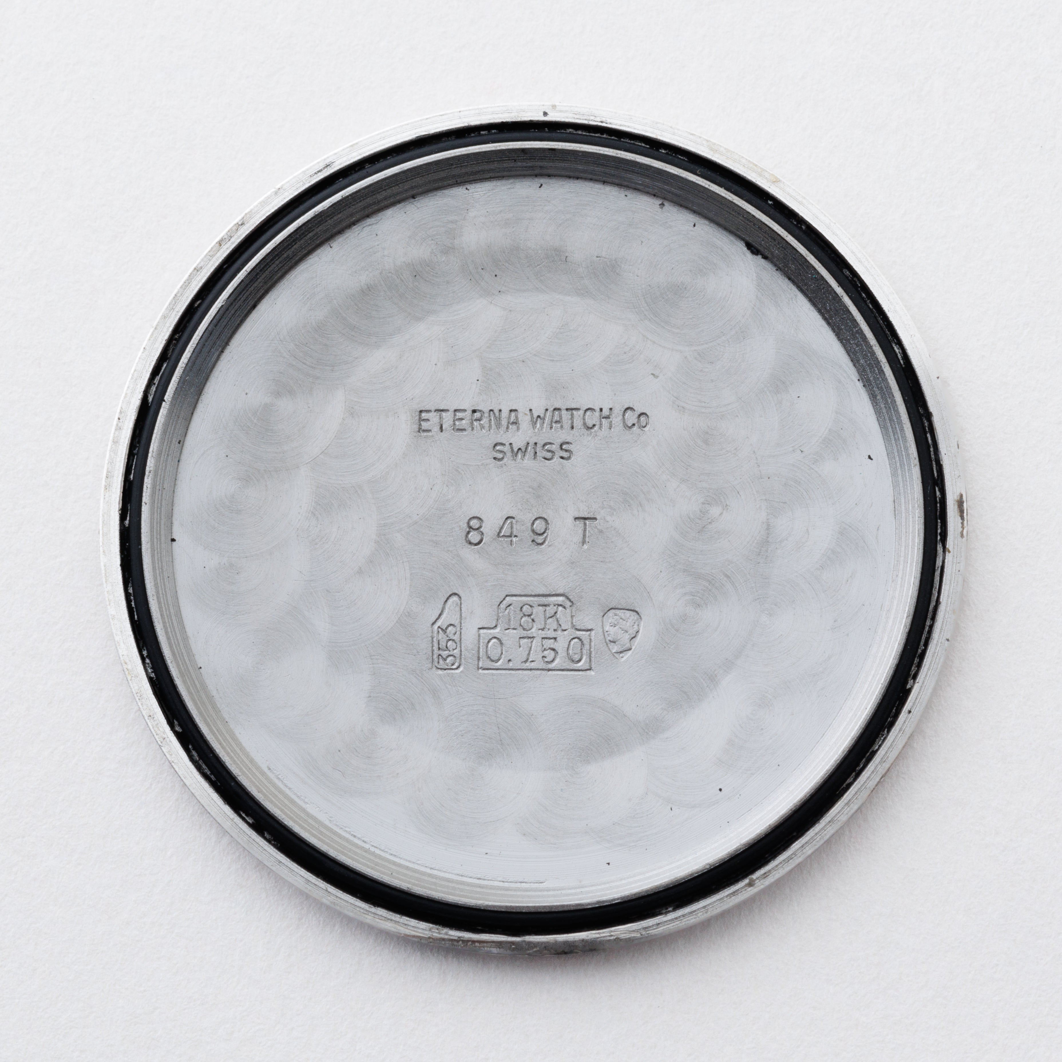 エテルナ マチック 3003 1960年代製 18金無垢ホワイトゴールド チューラーWネーム 純正尾錠付き 自動巻き