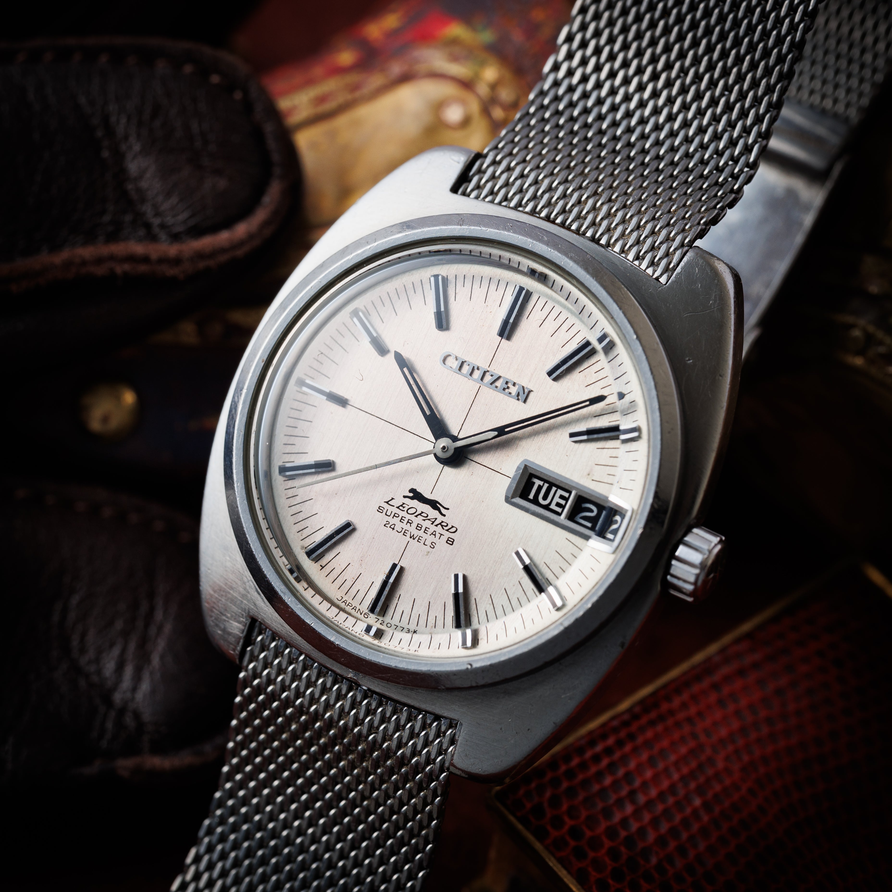 シチズン レオパール スーパービート8 1971年製 Ref.4-720539-Y 8振動自動巻き 純正ブレス