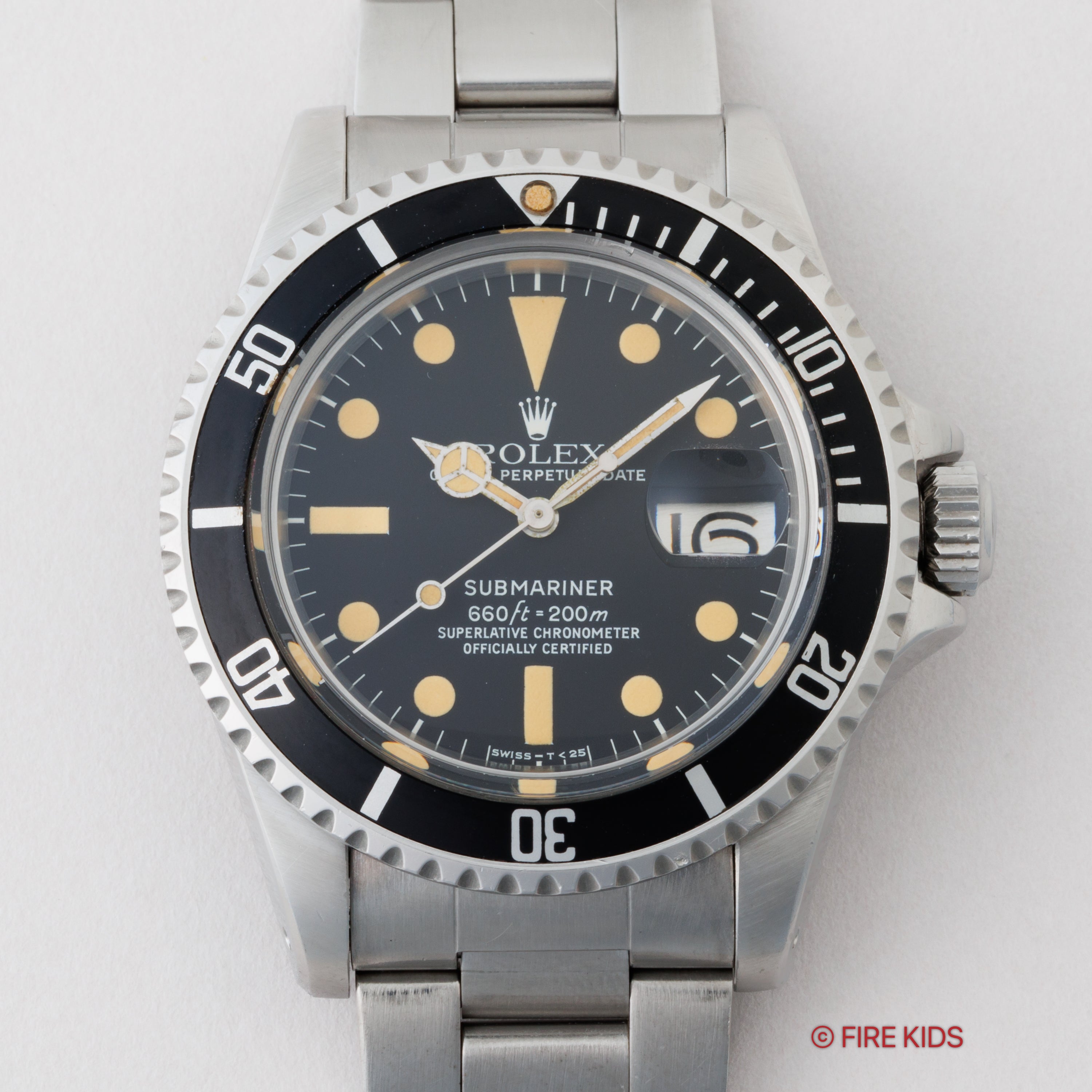 ロレックス サブマリーナーデイト 1977年製 Ref.1680 オールトリチウム 白サブマーク2ダイヤル