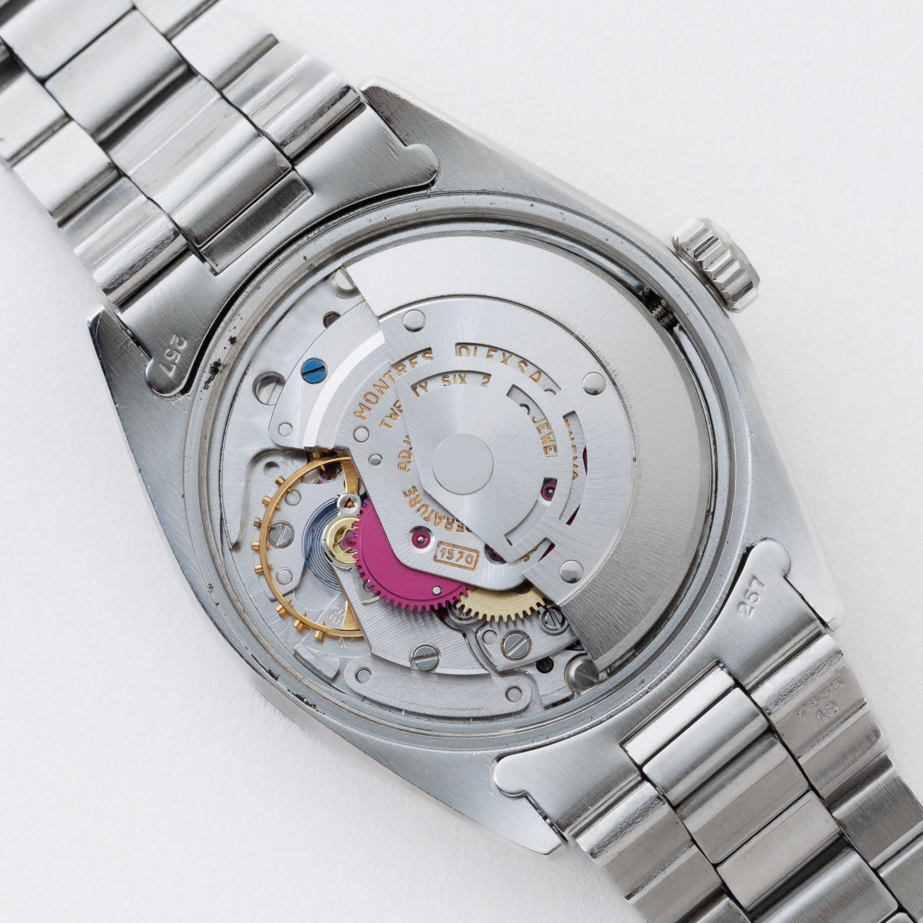 ロレックス オイスターパーペチュアルデイト 1969年製 Ref.1500 ブルーブリックダイヤル