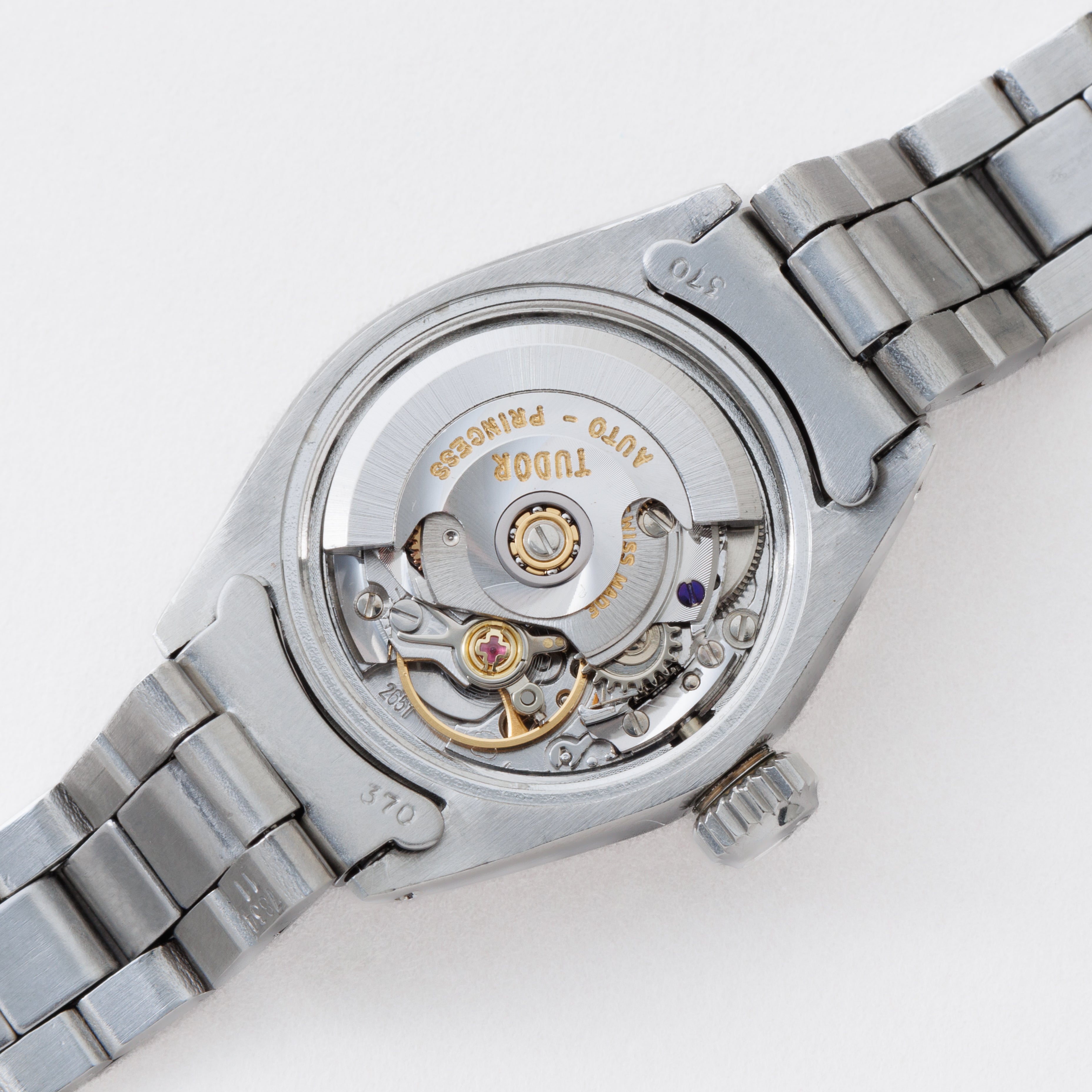 チューダー プリンセス オイスターデイト 1974年製 Ref.7607/4 レディース パープルダイヤル