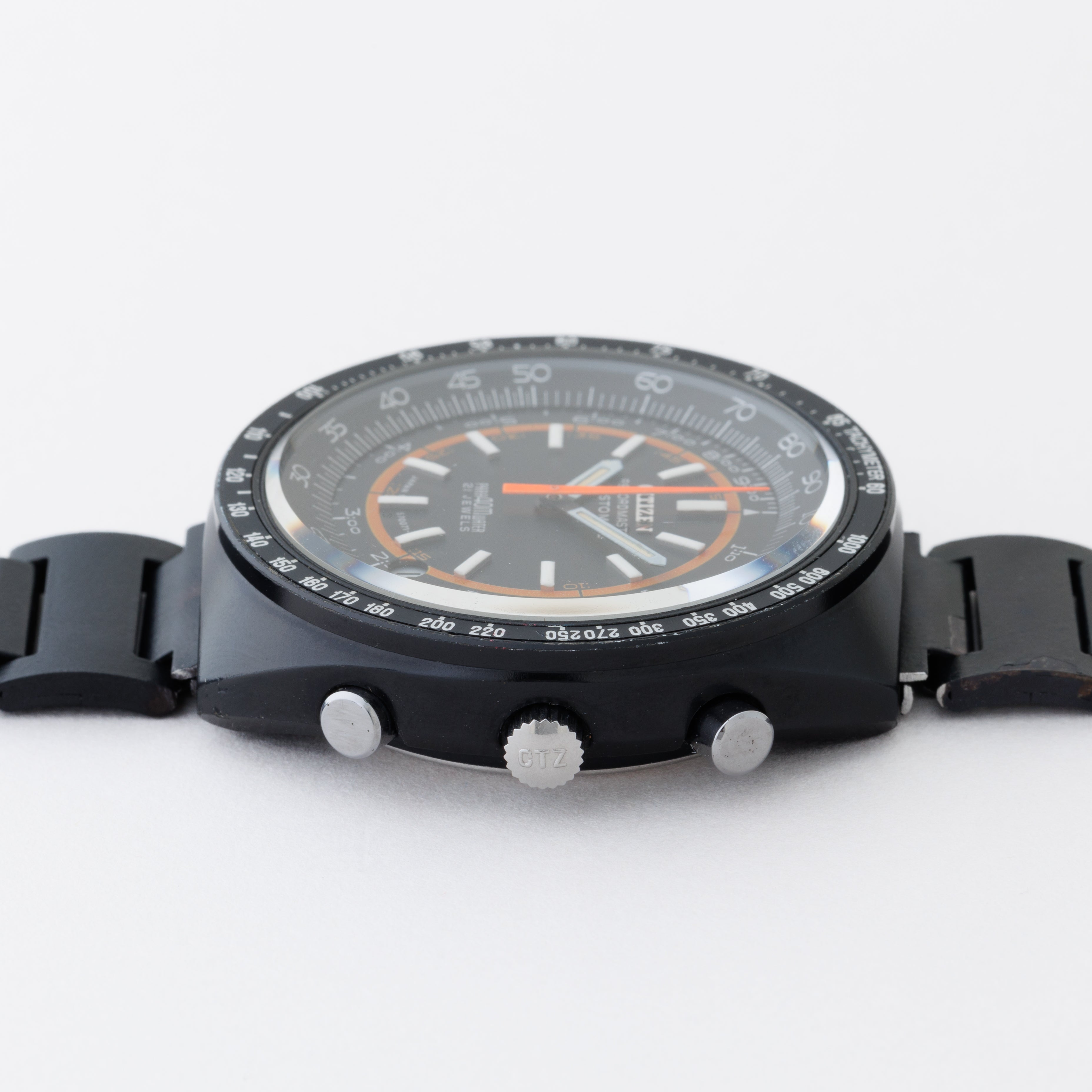 シチズン レコードマスター カスタムV2 1971年製 Ref.4-570057TA ブラッキーケース ブレス付き