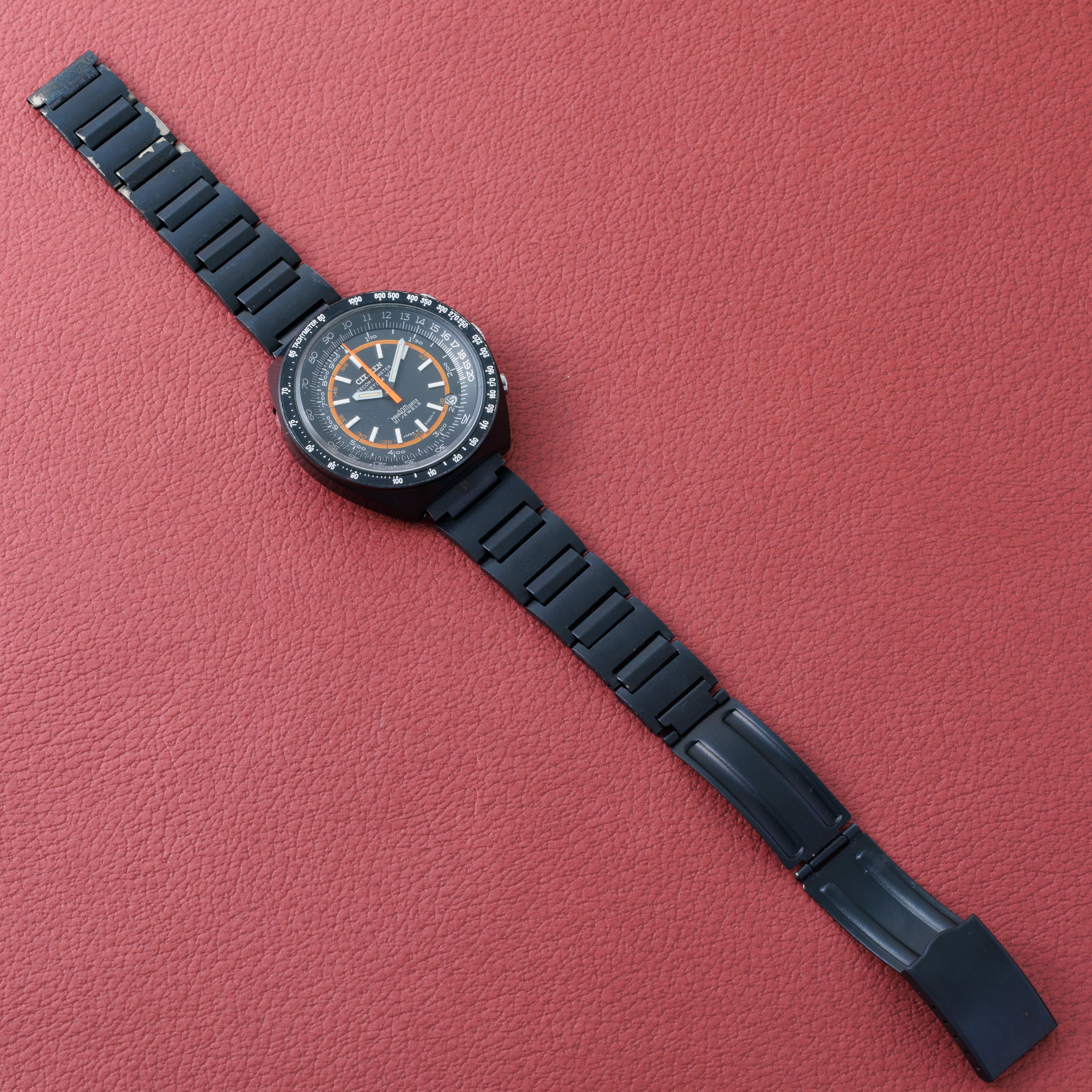 シチズン レコードマスター カスタムV2 1971年製 Ref.4-570057TA ブラッキーケース ブレス付き