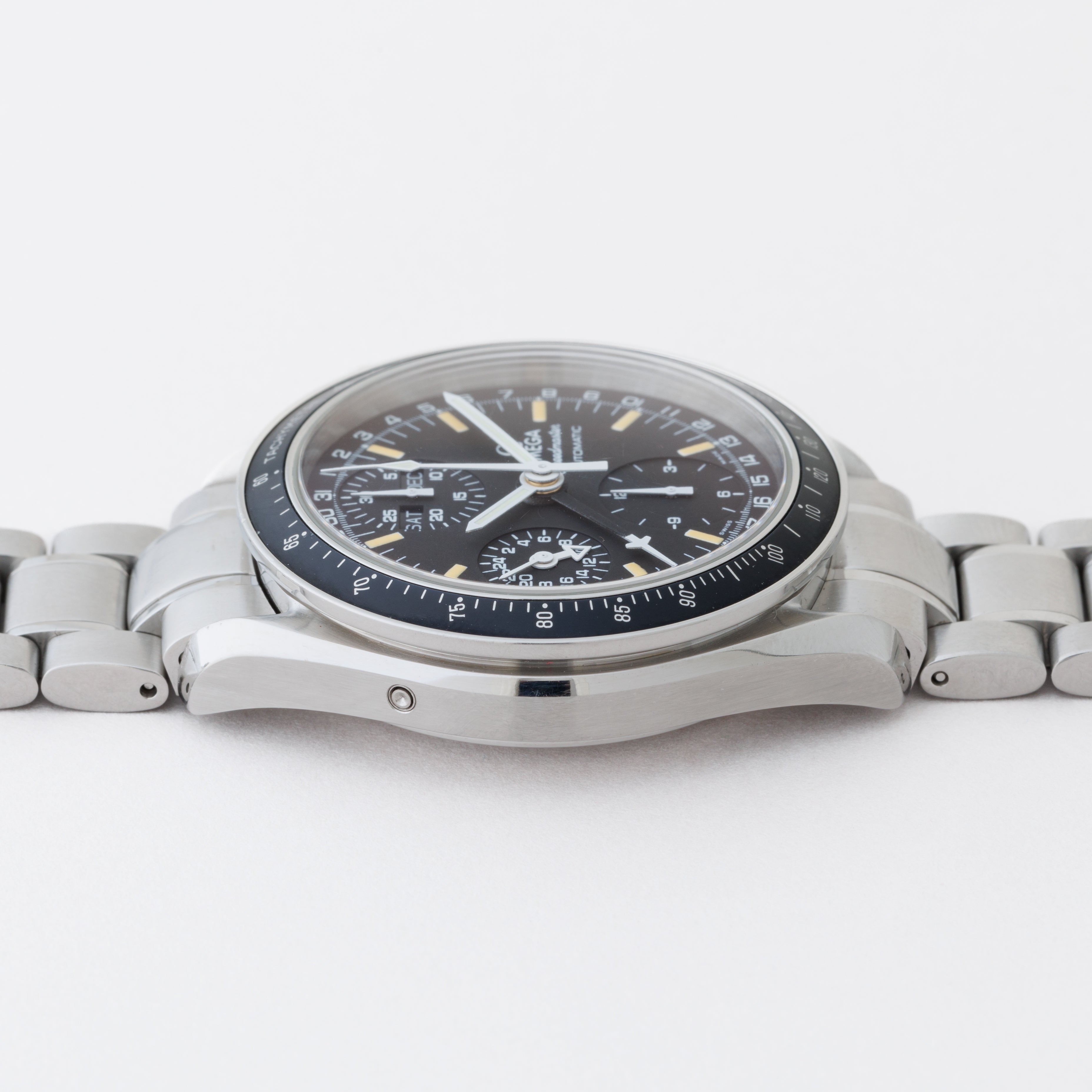 オメガ スピードマスター マーク40 1997年製 Ref.3520.50.00 箱、ギャラ付き