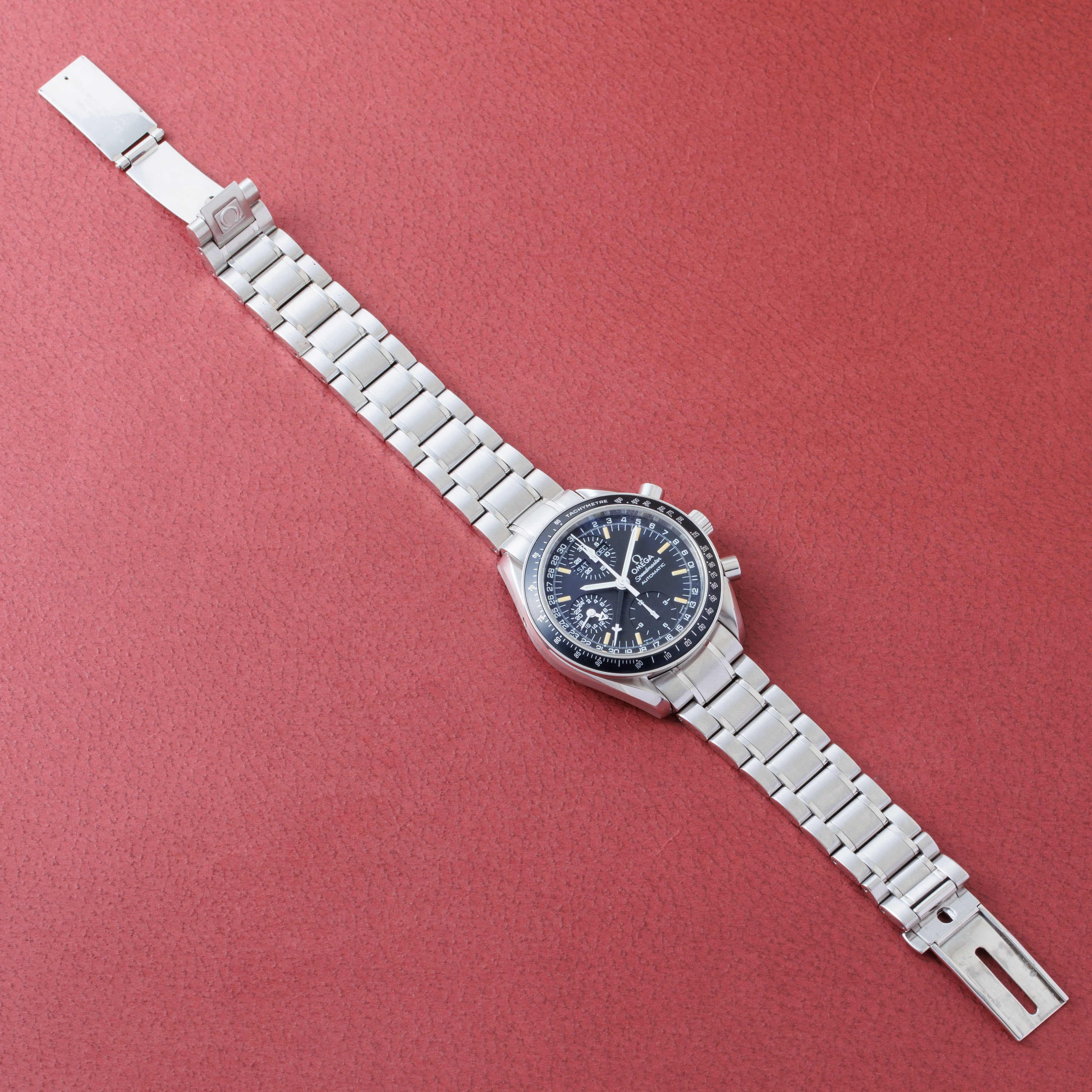 オメガ スピードマスター マーク40 1997年製 Ref.3520.50.00 箱、ギャラ付き