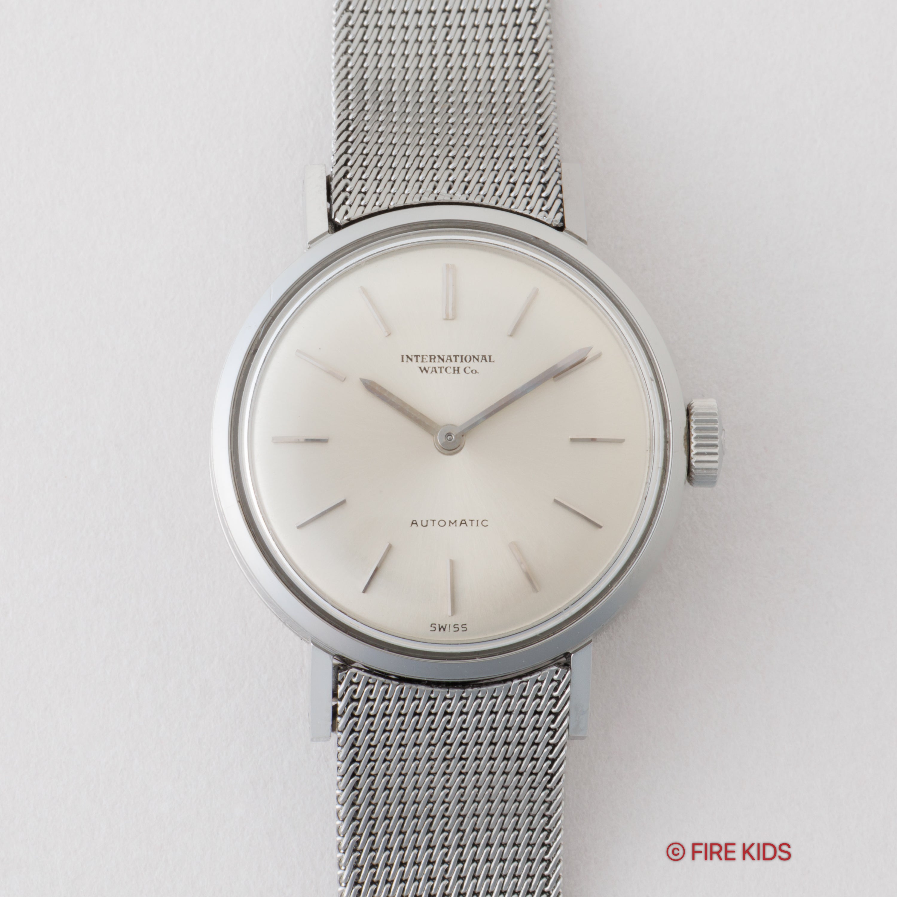 IWC レディース ラウンドケース 1969年製 ペラトン式自動巻Cal.44 純正メッシュブレス