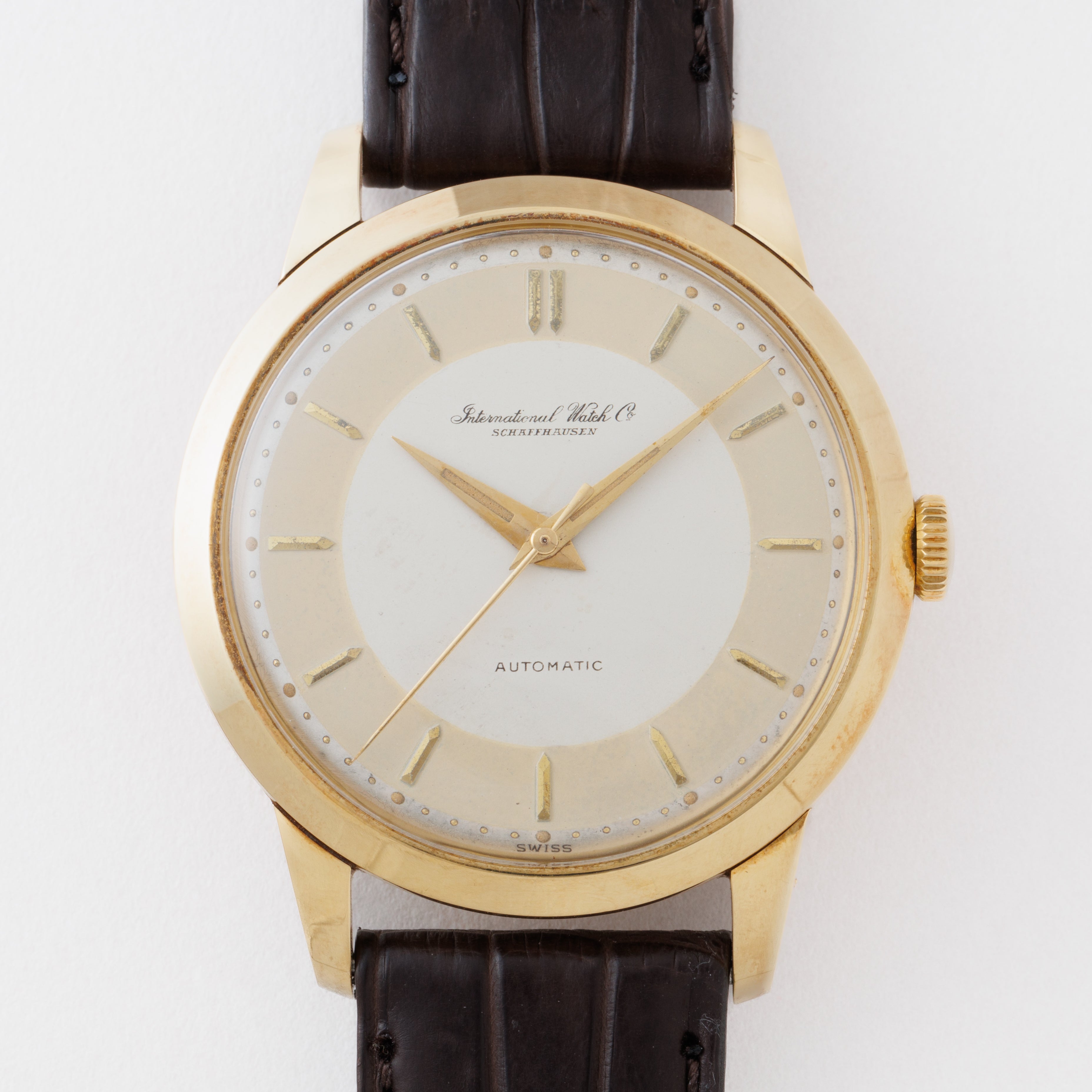 IWC ラウンドケース 1953年製 18金イエローゴールド オートマチック Cal.852