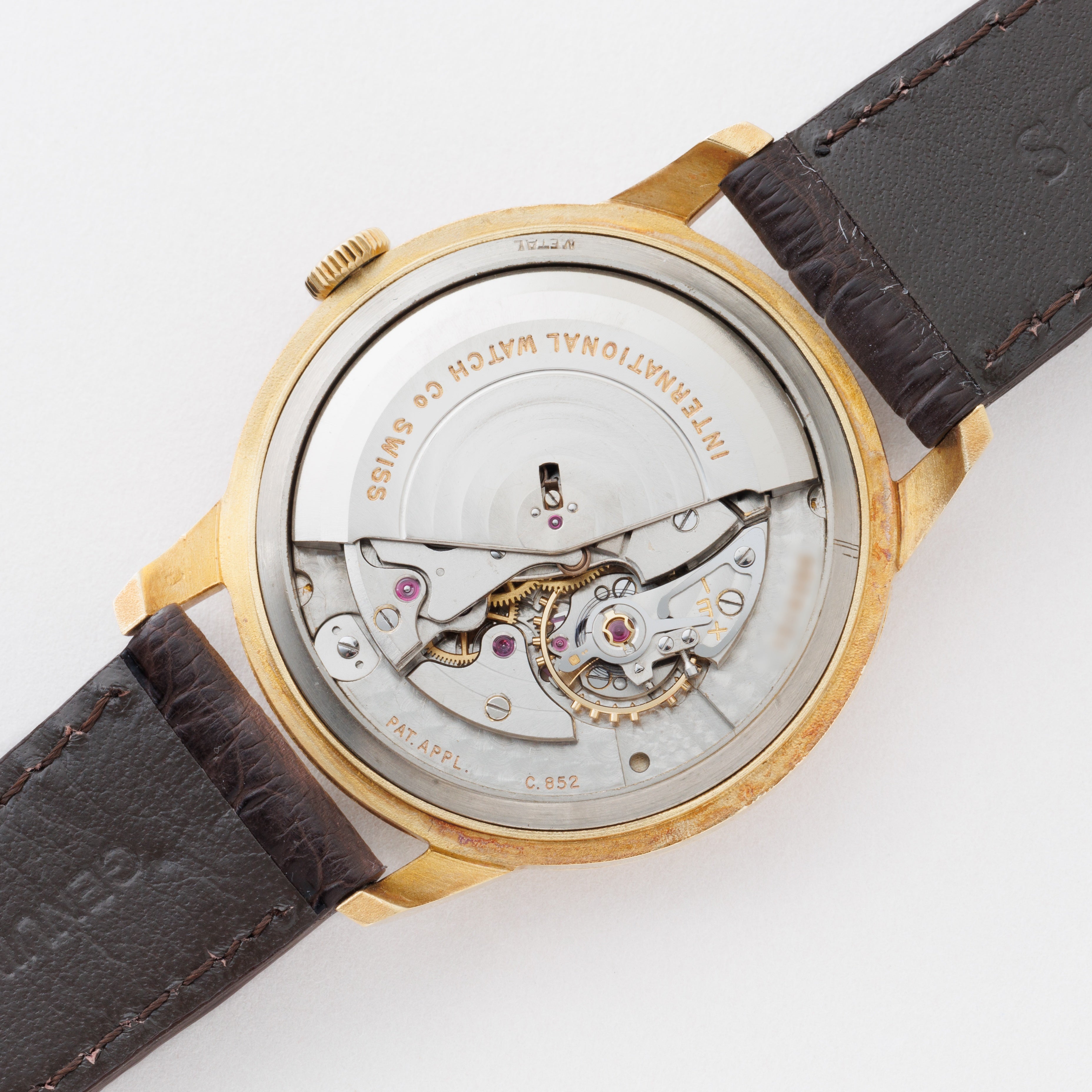 IWC ラウンドケース 1953年製 18金イエローゴールド オートマチック Cal.852