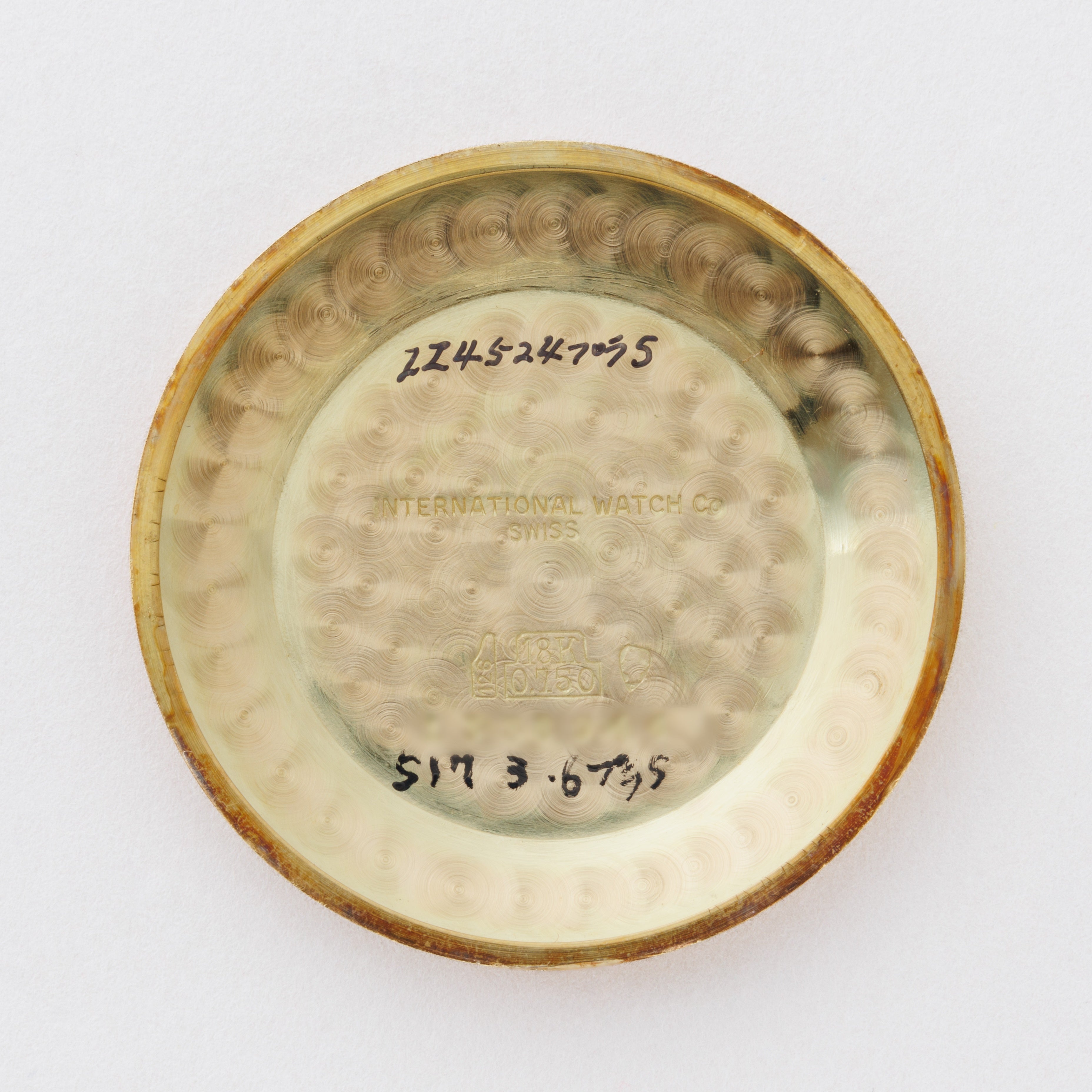 IWC ラウンドケース 1953年製 18金イエローゴールド オートマチック Cal.852