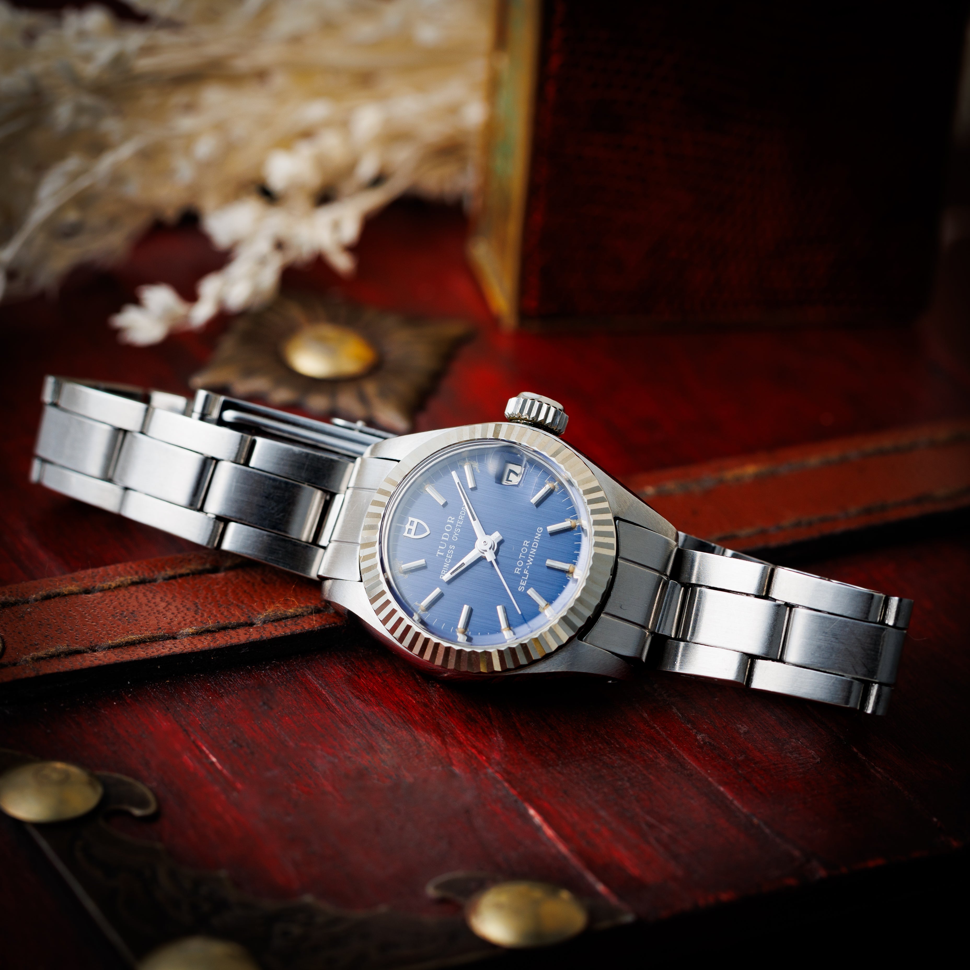 チューダー プリンセス オイスターデイト 1974年製 Ref.7607/4 レディース パープルダイヤル