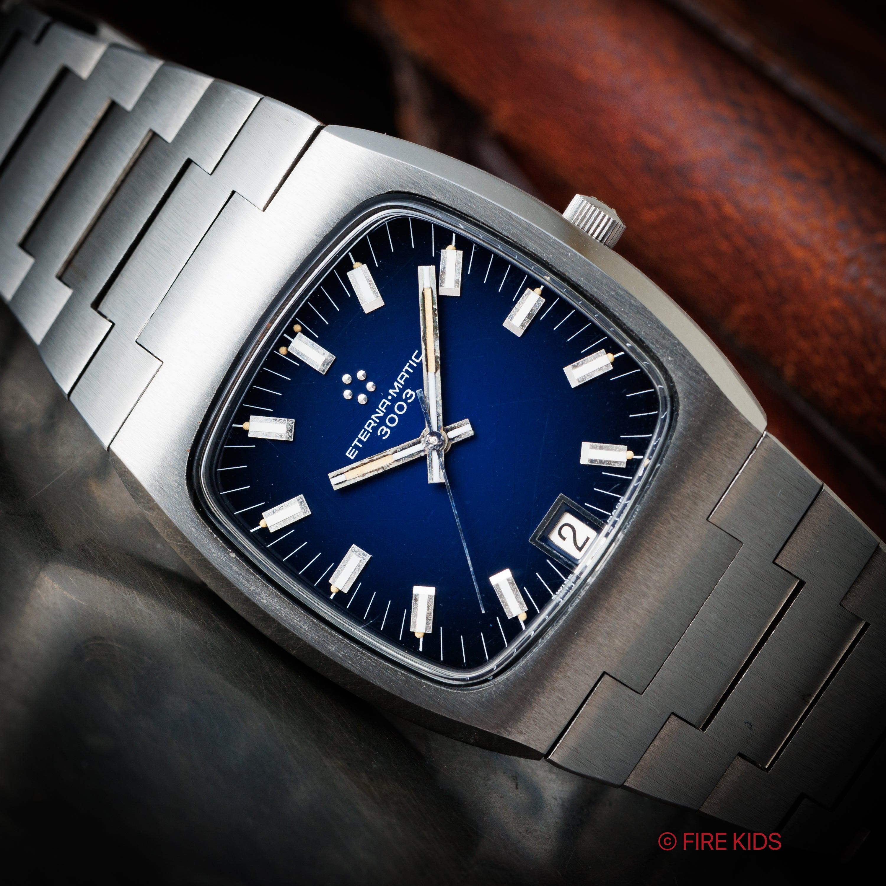 Eterna 3003 自動巻き腕時計 ブルー ETERNA MATIC 3003自動巻