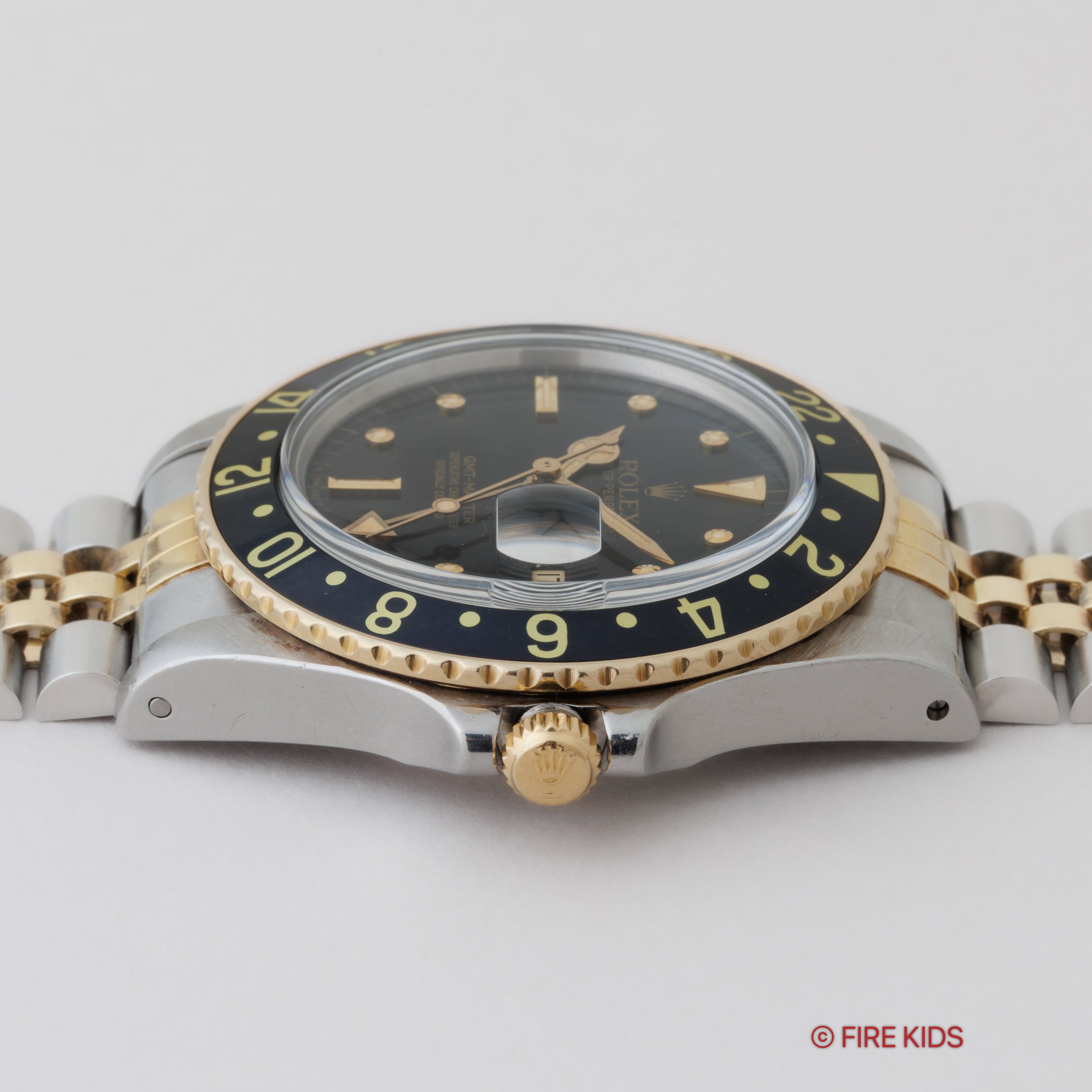 ロレックス 1981年製 GMTマスター コンビ フジツボブラックダイヤル Ref.16753 純正ジュビリーブレス