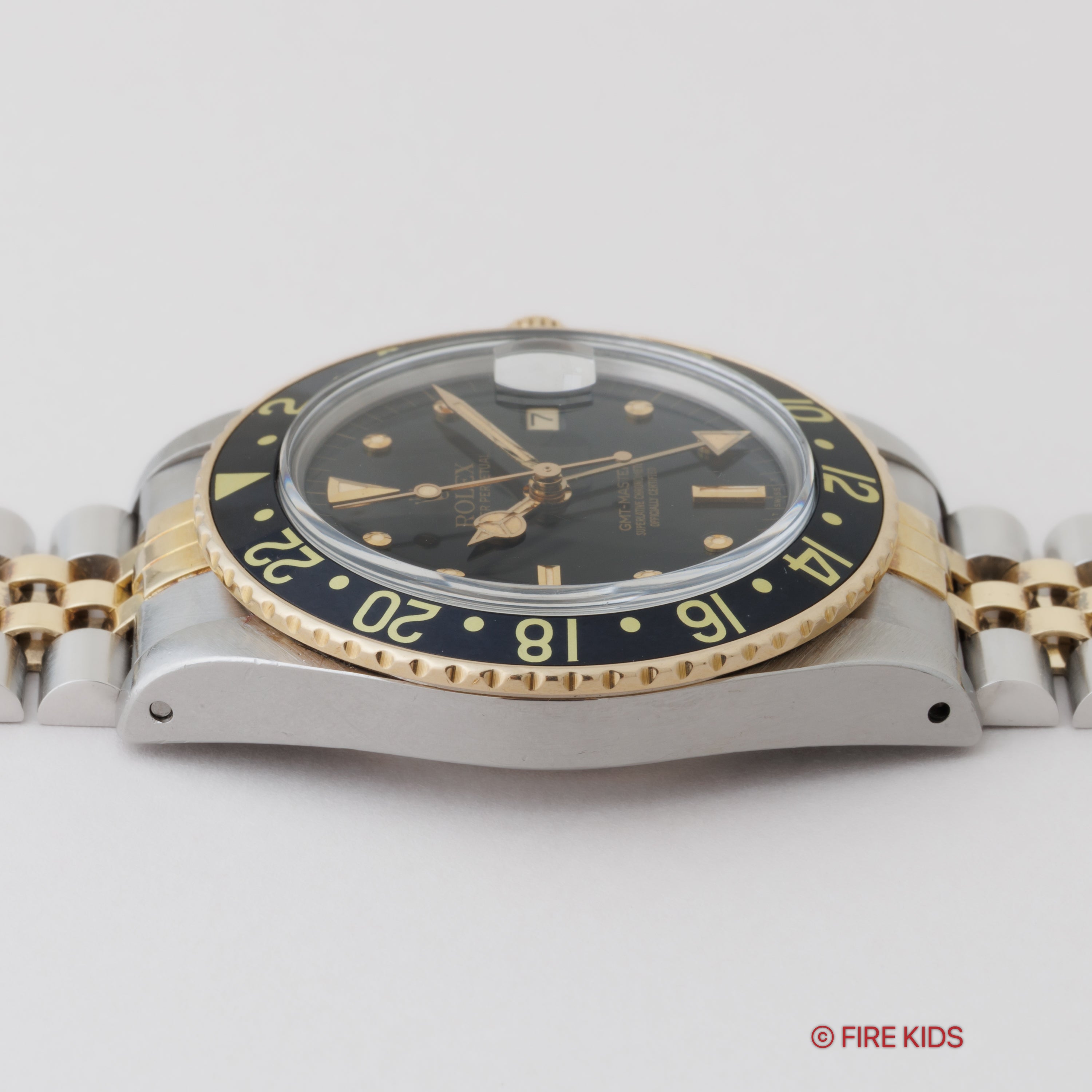 ロレックス 1981年製 GMTマスター コンビ フジツボブラックダイヤル Ref.16753 純正ジュビリーブレス