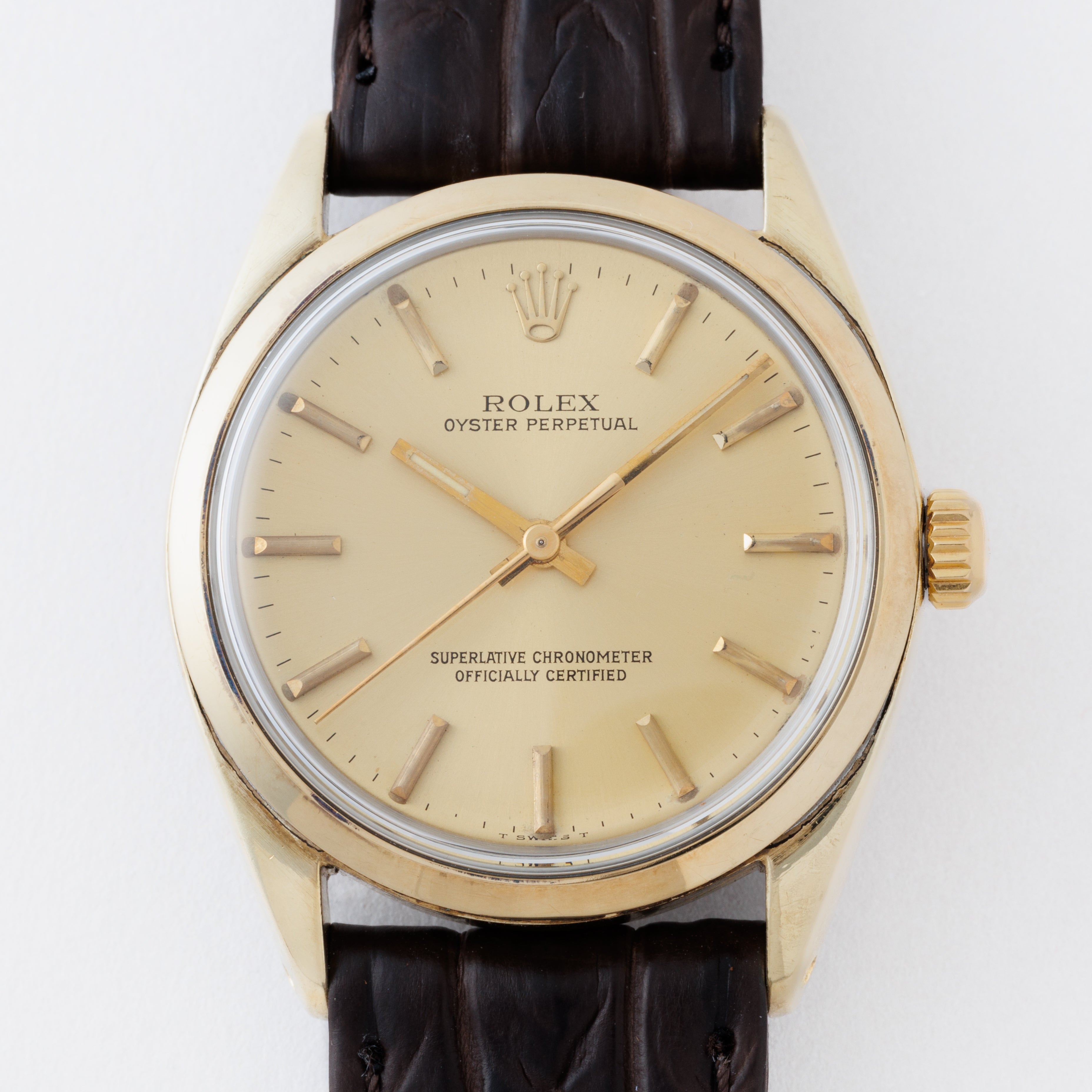 ロレックス オイスターパーペチュアル 1978年製 Ref.1024 金張り