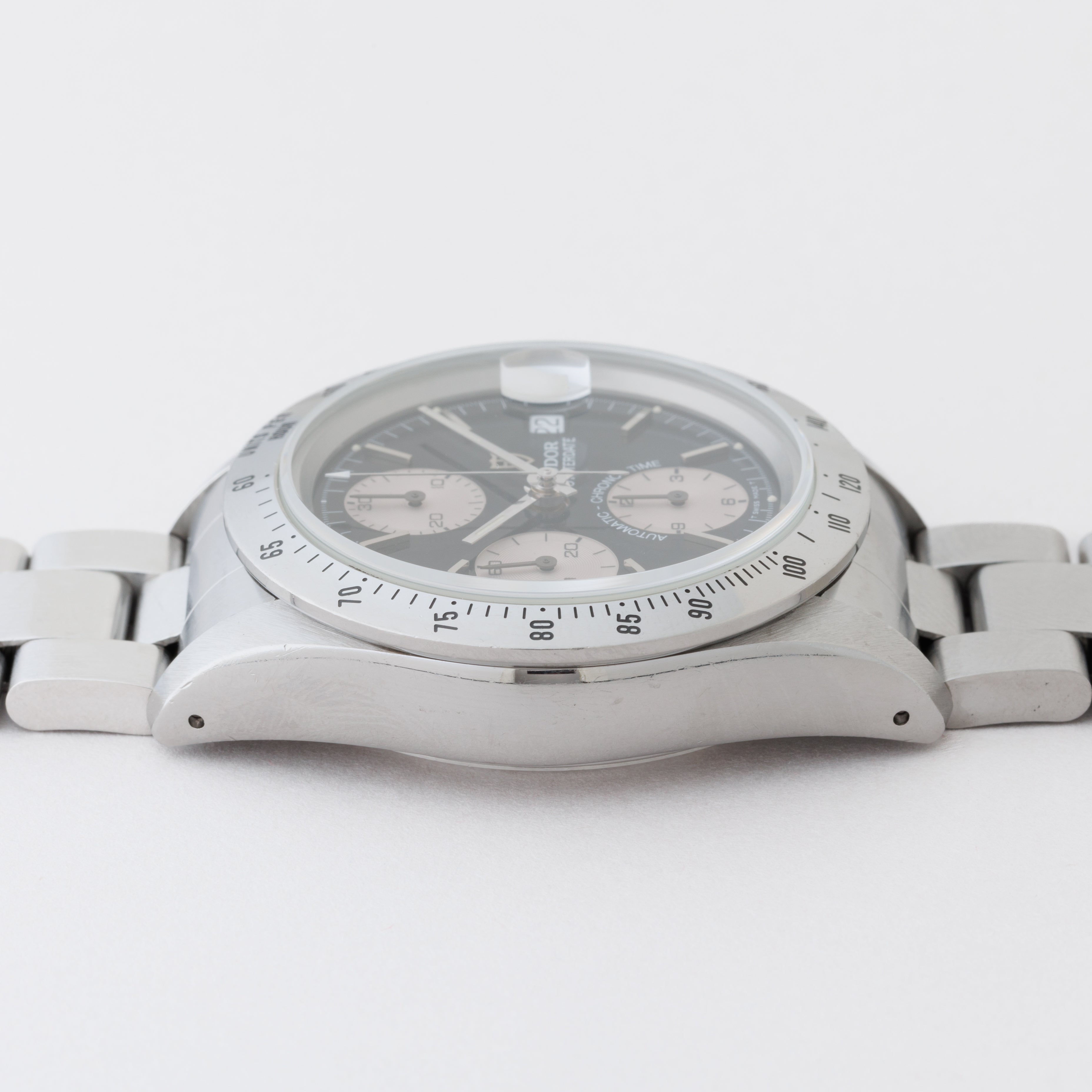 TUDOR クロノタイム 1995年製 Ref.79280 逆パンダダイヤル 王冠リューズ 3連オイスターブレス ギャラ付