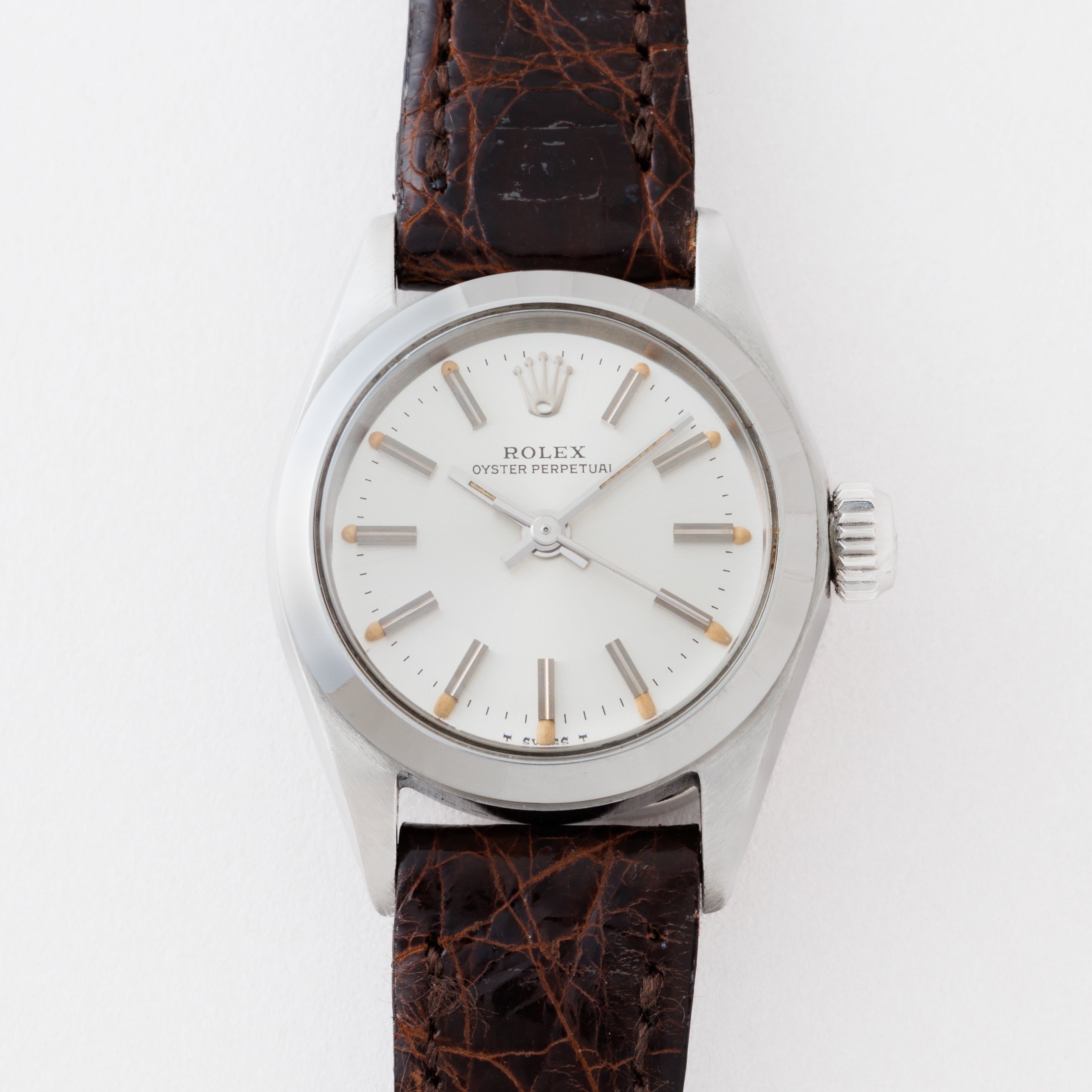 ロレックス レディース 1969年製 Ref.6618 オイスターパーペチュアル 純正尾錠付き