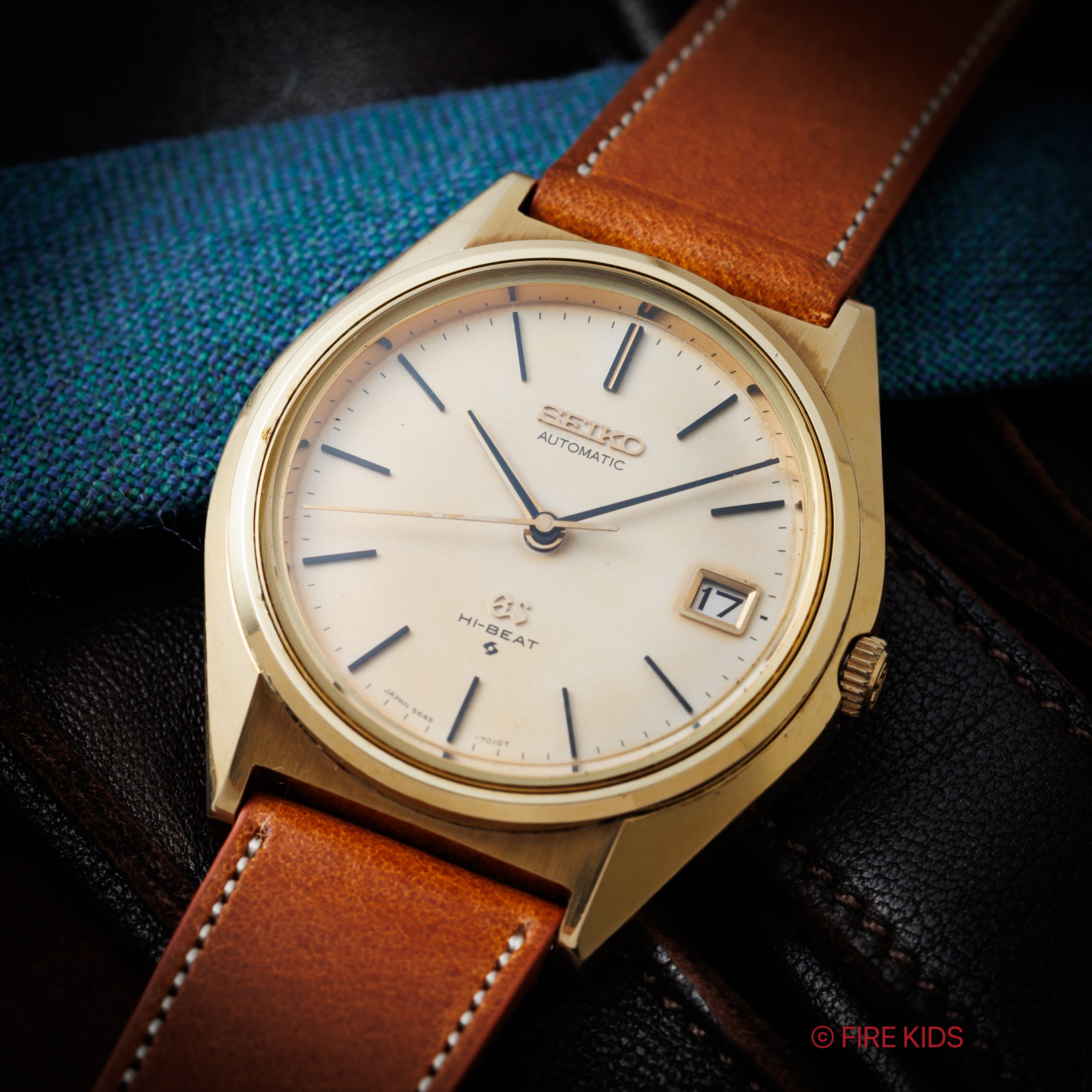 グランドセイコー 1970年製(昭和45年製) Ref.5645-7010 パティーナダイヤル 56GS ハイビート自動巻 CAPゴールド