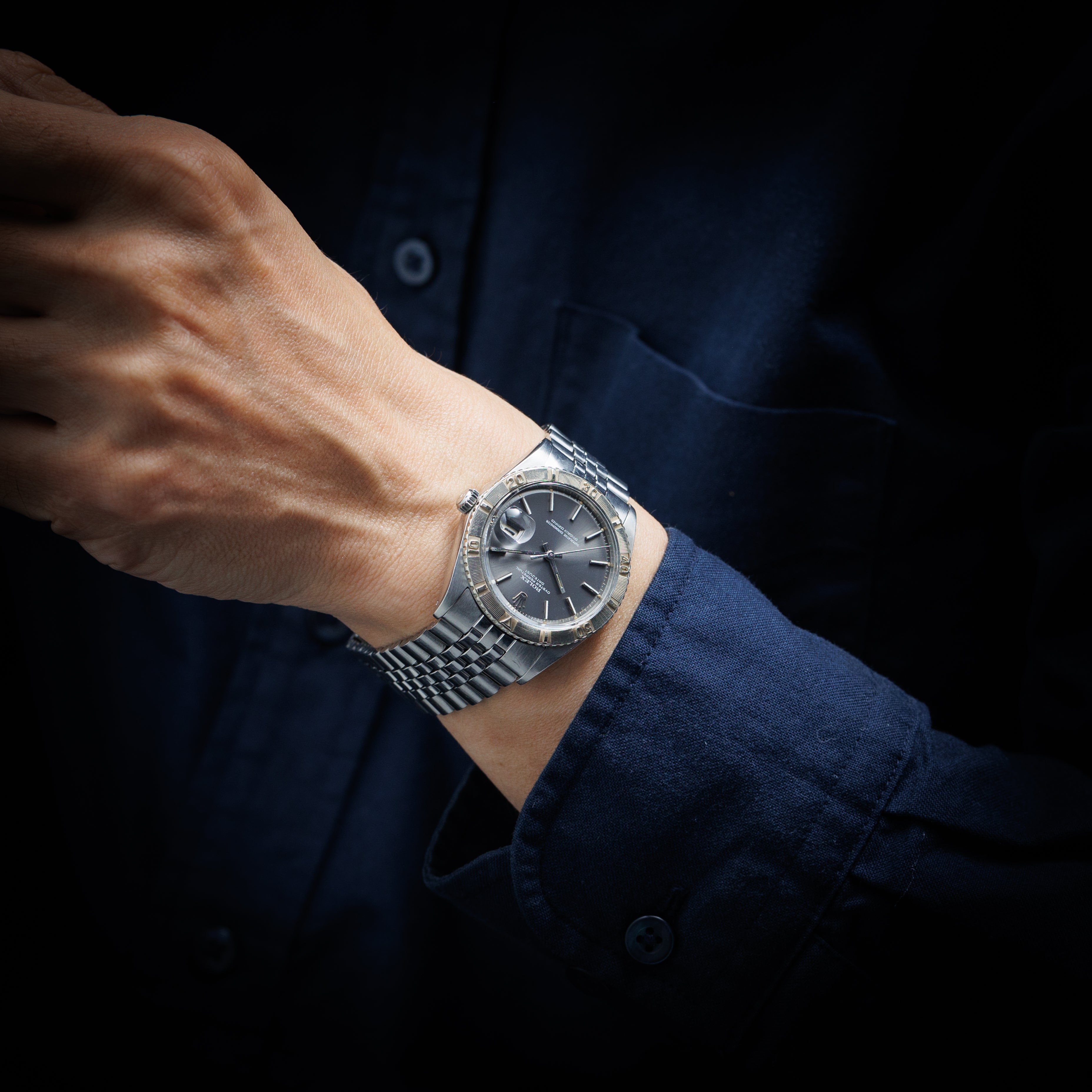 ロレックス サンダーバード 1971年製  Ref.1625 グレーダイヤル  WGベゼル