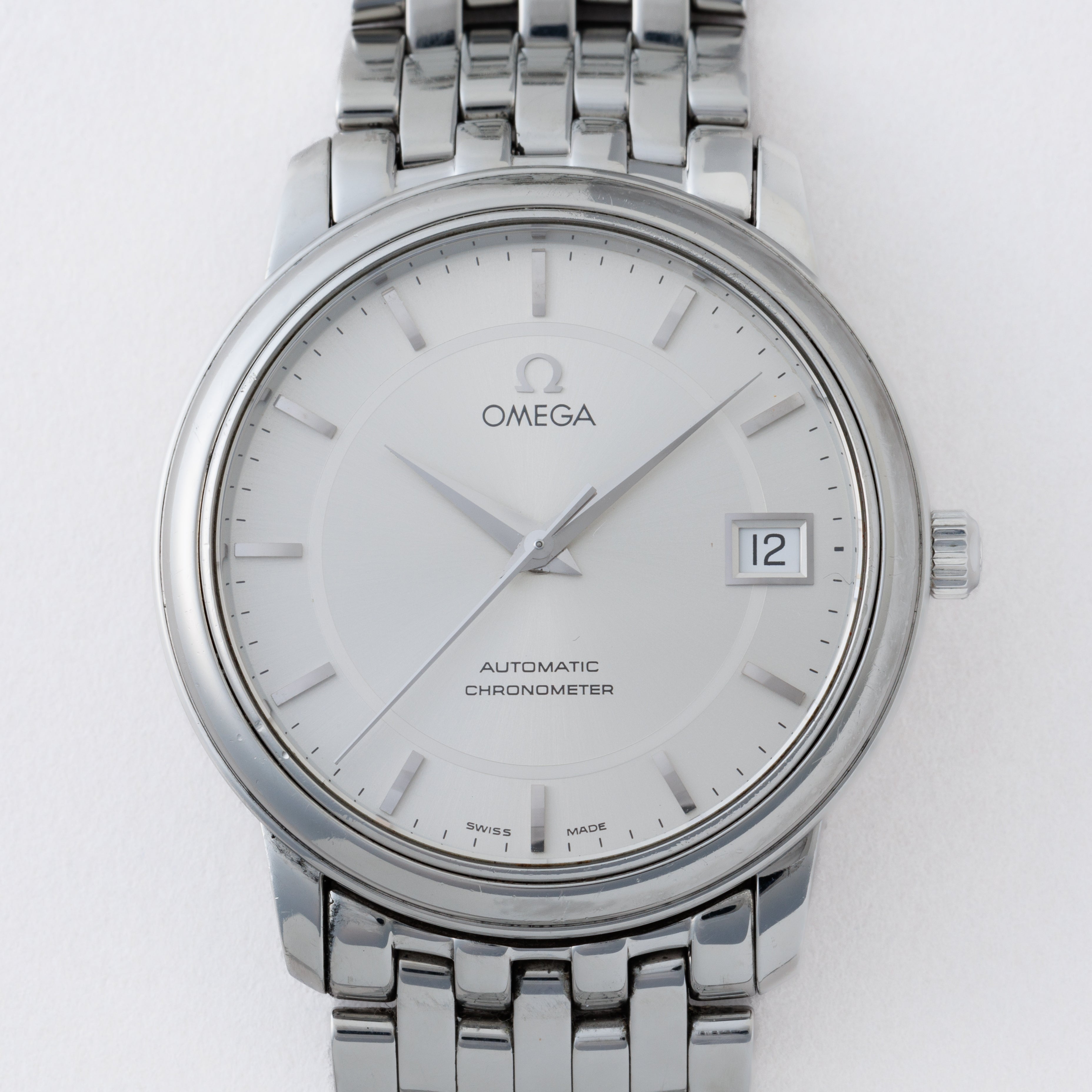 オメガ デ・ヴィル プレステージ 自動巻きクロノメーター1986~88年製 ステンレス ブレス付き