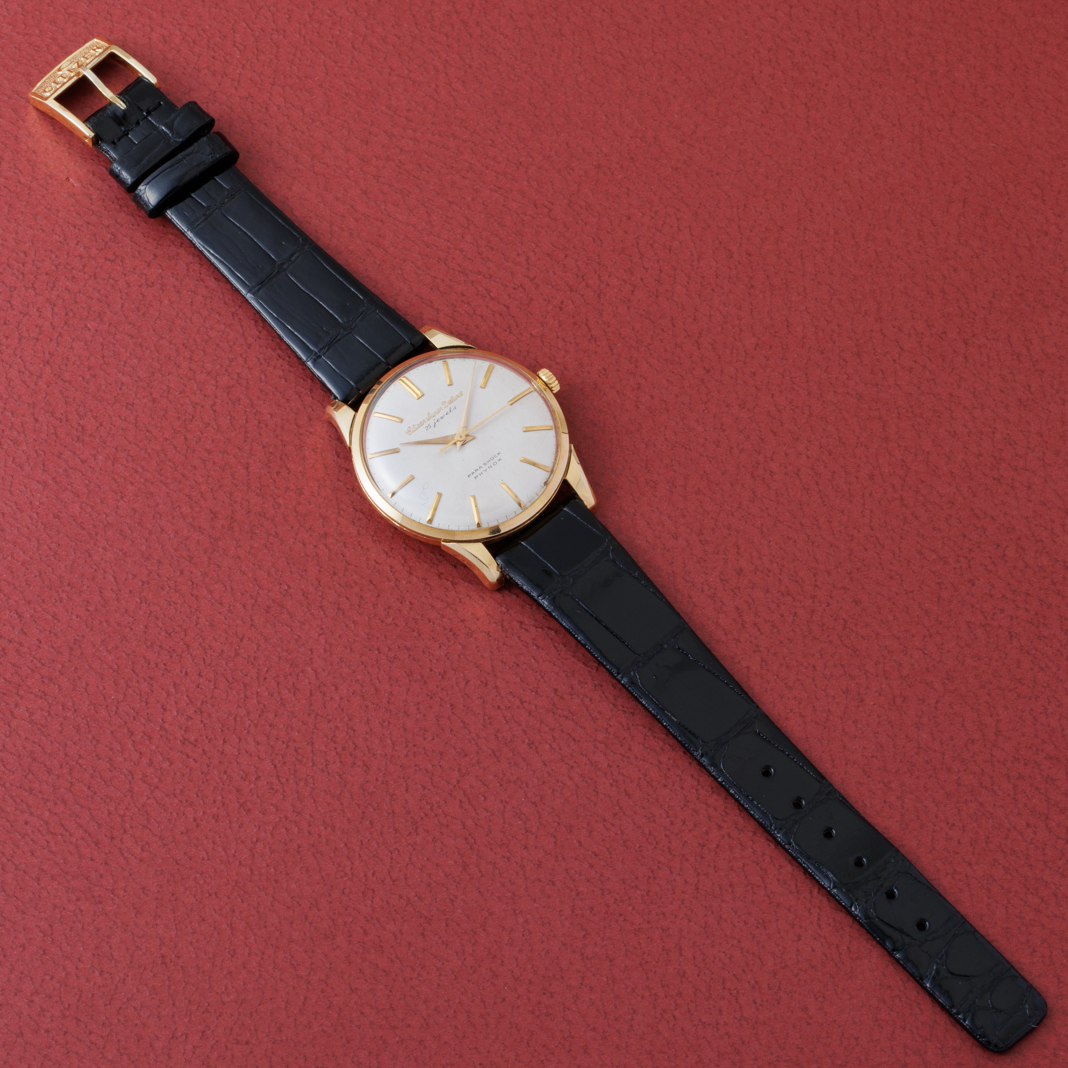 シチズン 18金無垢スーパーデラックス 1960年代前半製 Ref.15002 純正尾錠