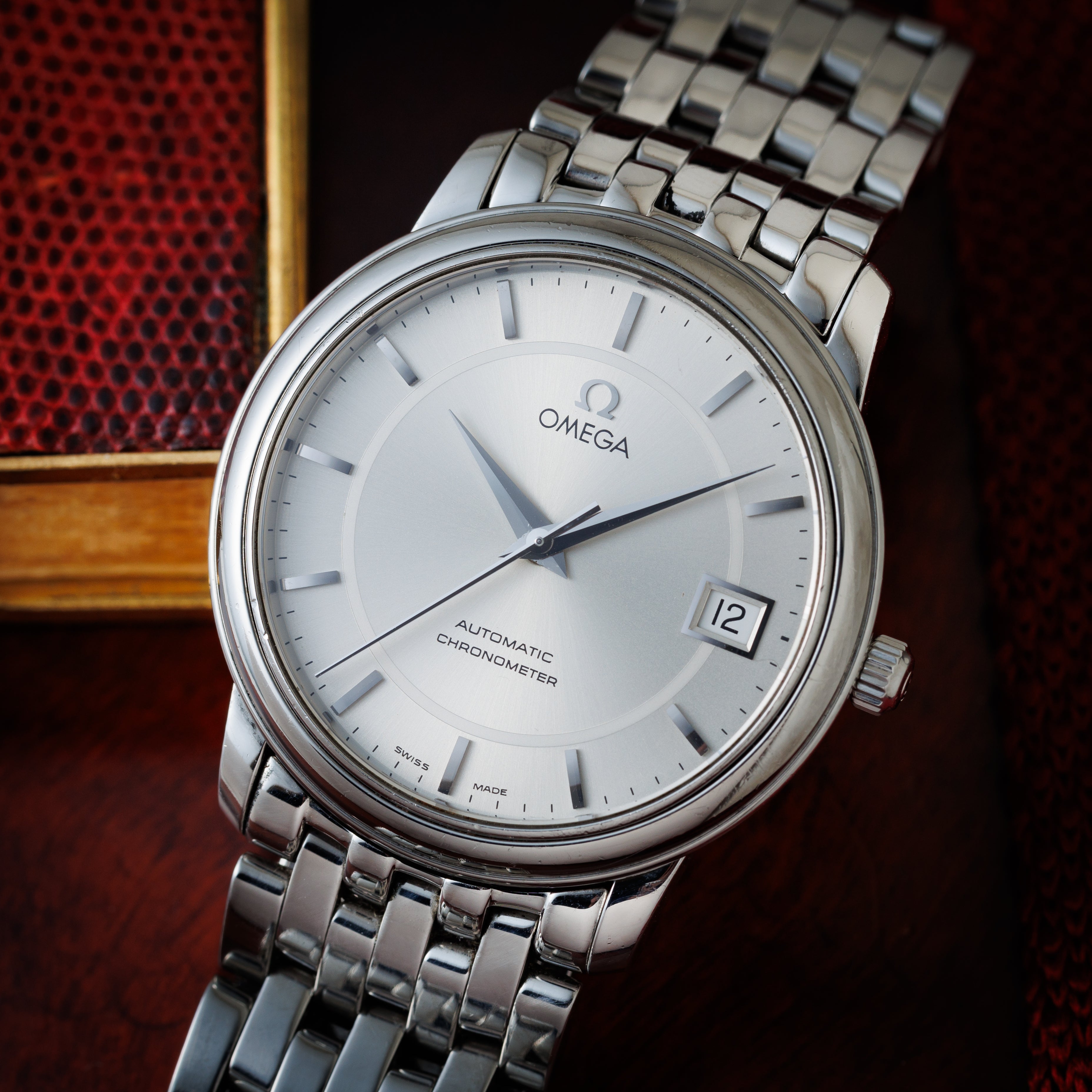 オメガ デ・ヴィル プレステージ 自動巻きクロノメーター1986~88年製 ステンレス ブレス付き