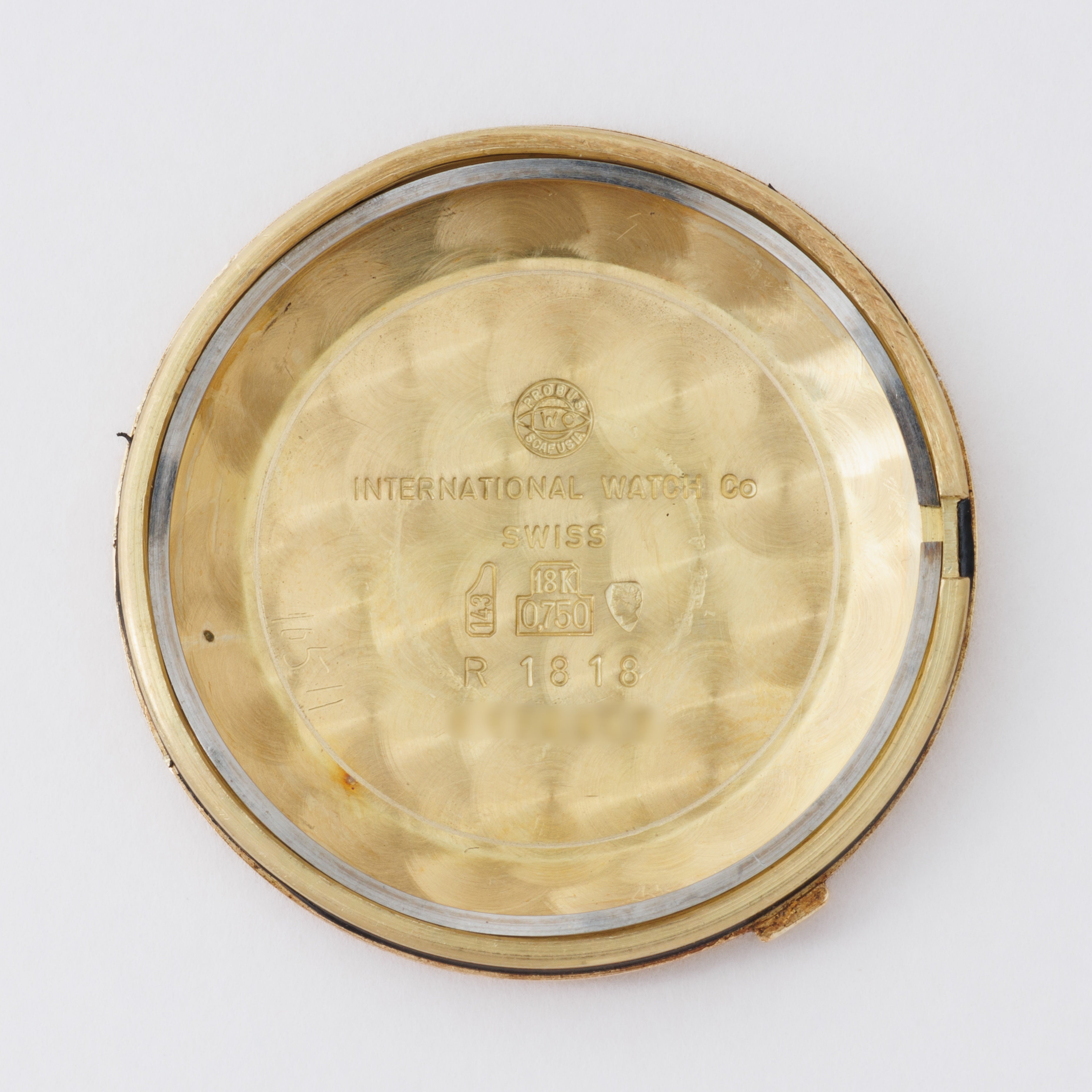 IWC 18金無垢オートマチック 1977年製 ペラトン式自動巻 Cal.8541B 純正GF尾錠付き