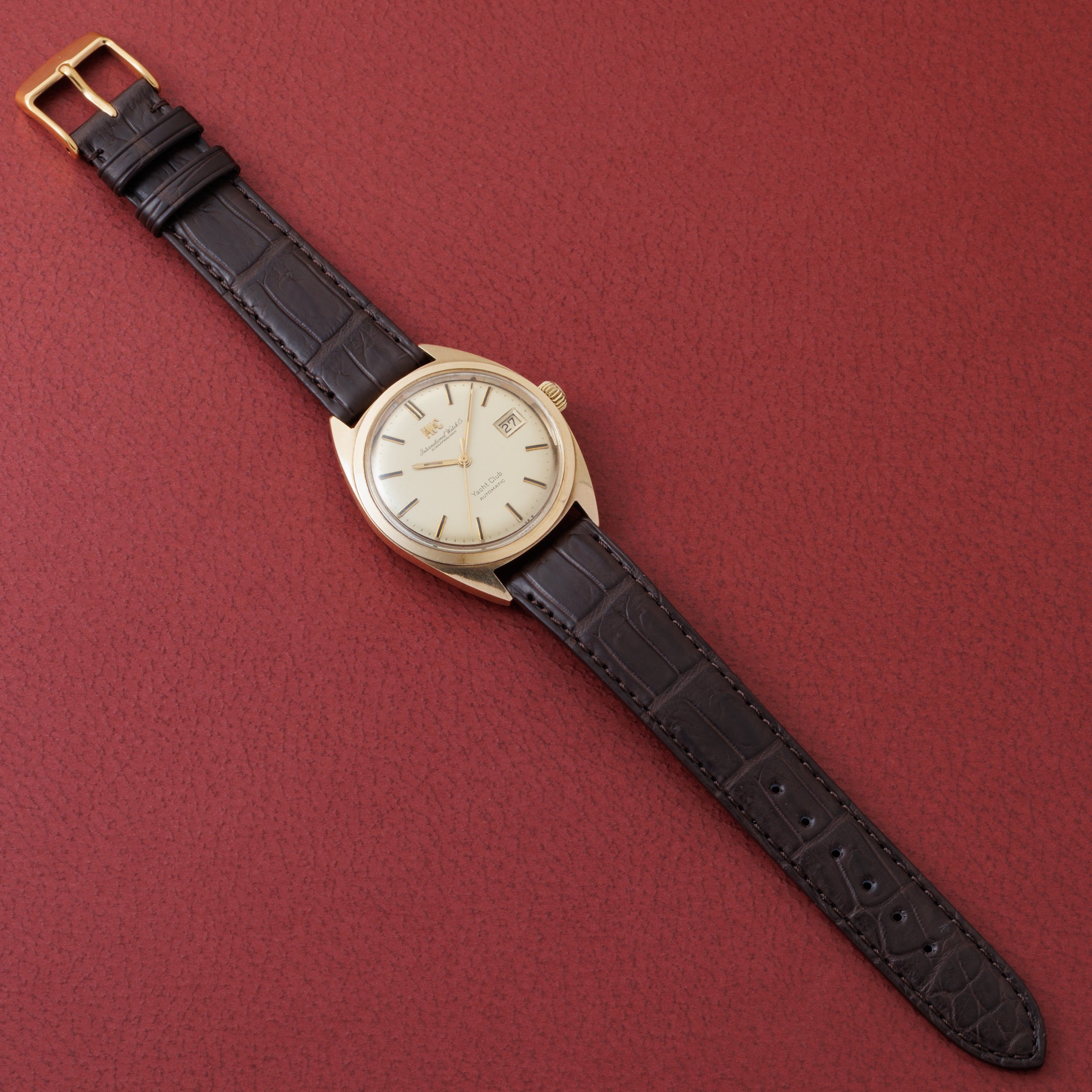 IWC 14金無垢ヨットクラブ バックステン Ref.911A 1968年製 ペラトン式自動巻き Cal.8541