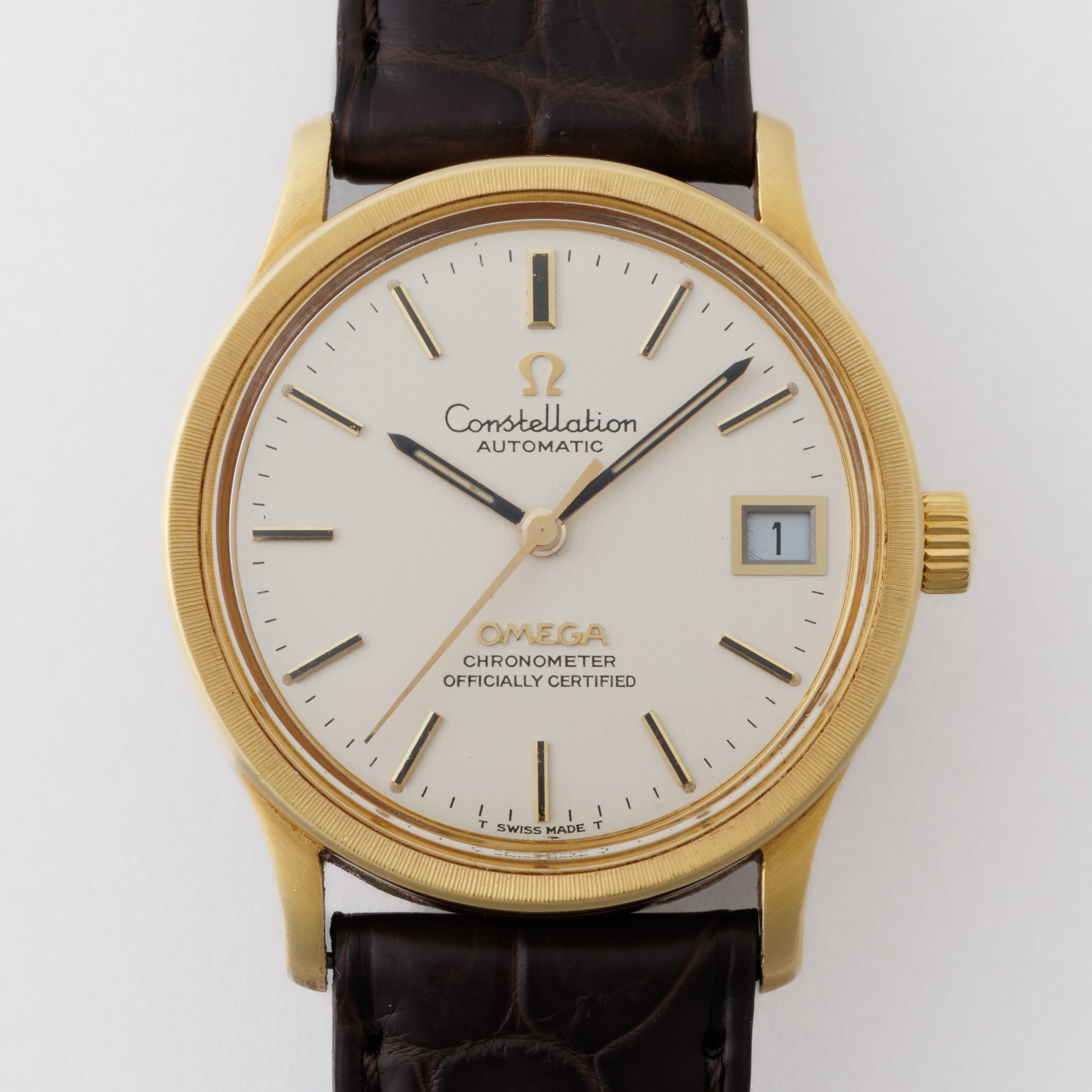 オメガ 18金無垢コンステレーション カラトラバケース 1969年製 Ref.166052