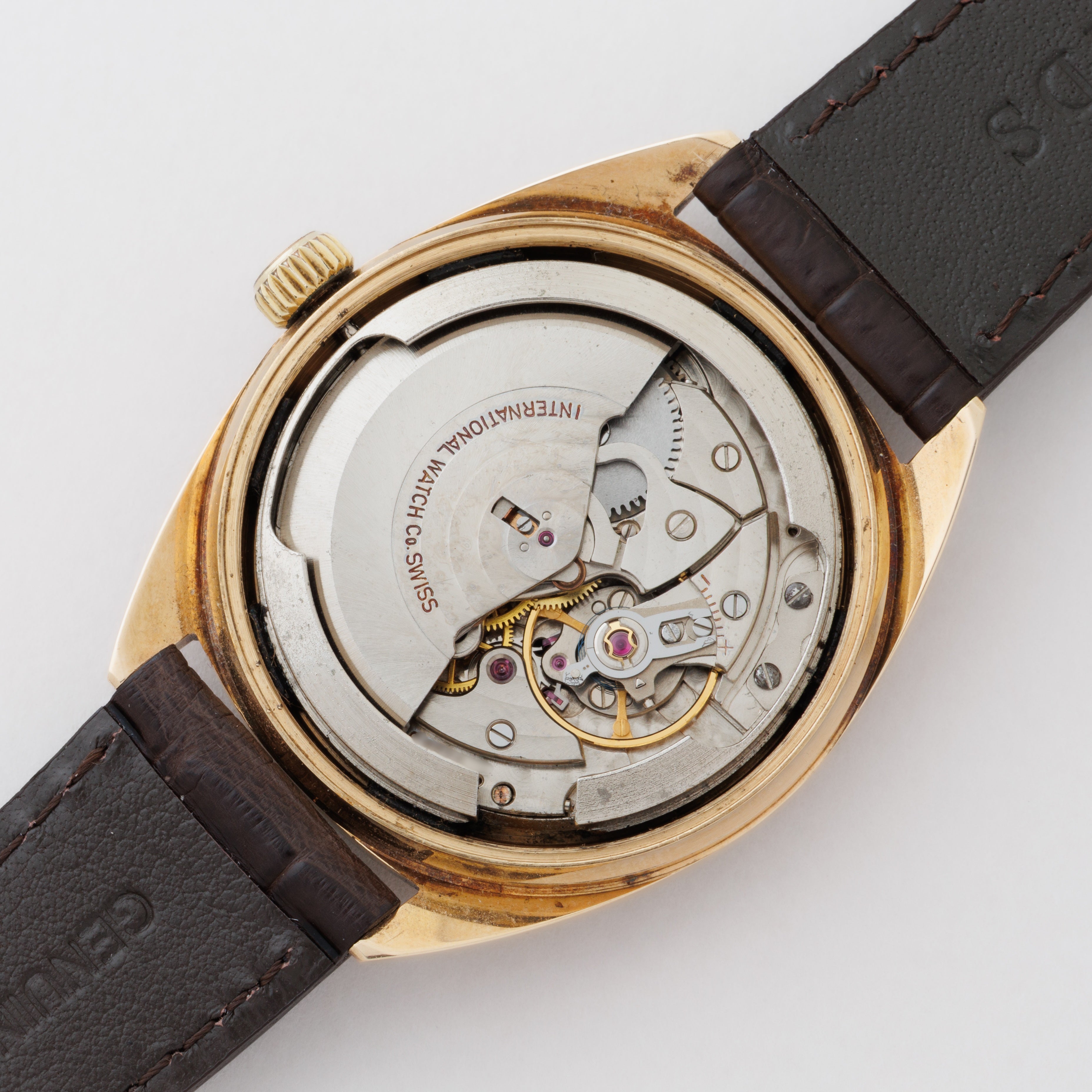 IWC 14金無垢ヨットクラブ バックステン Ref.911A 1968年製 ペラトン式自動巻き Cal.8541