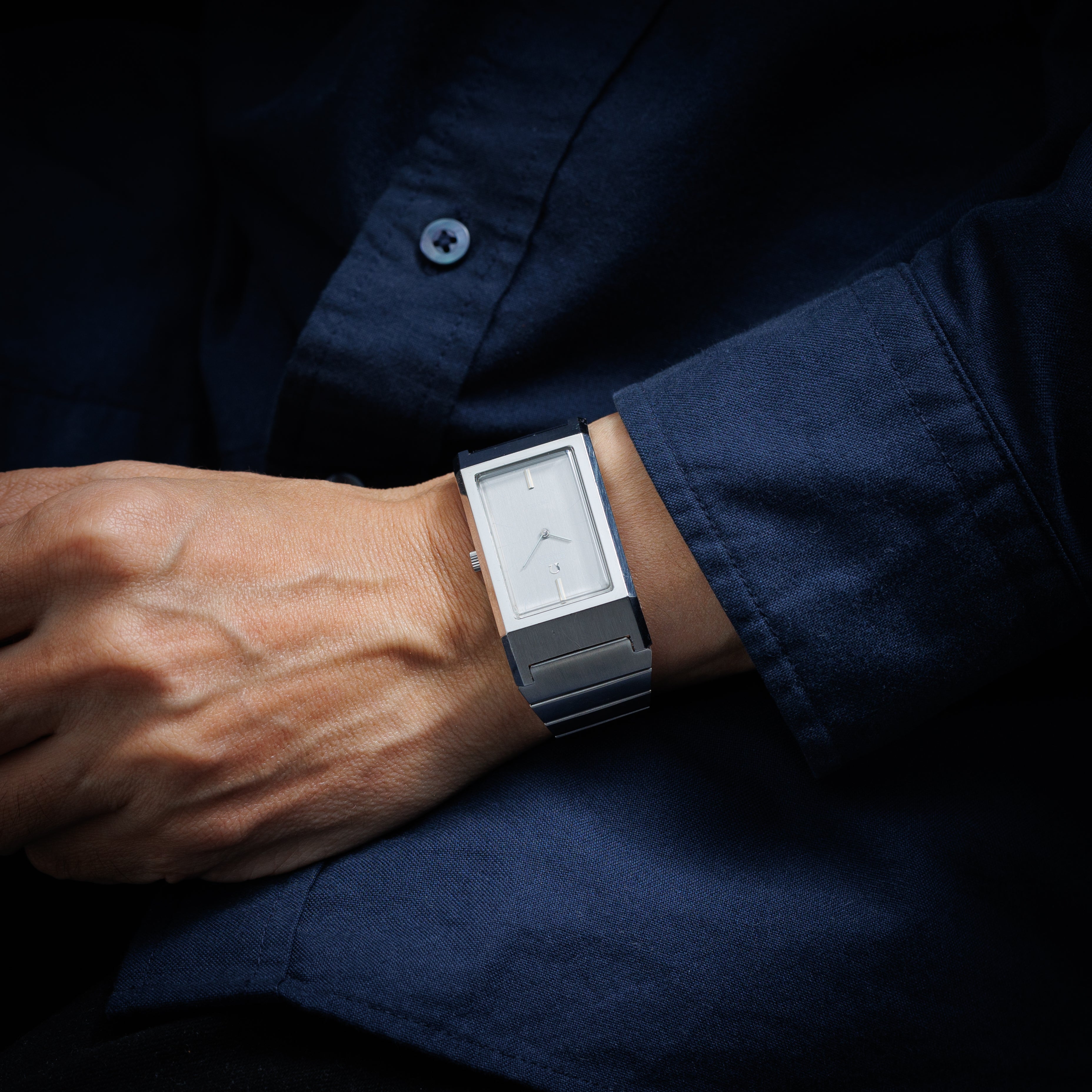 オメガ デ・ヴィル 1971年製 レクタンギュラー Ref.155.000 箱、ギャラ付き