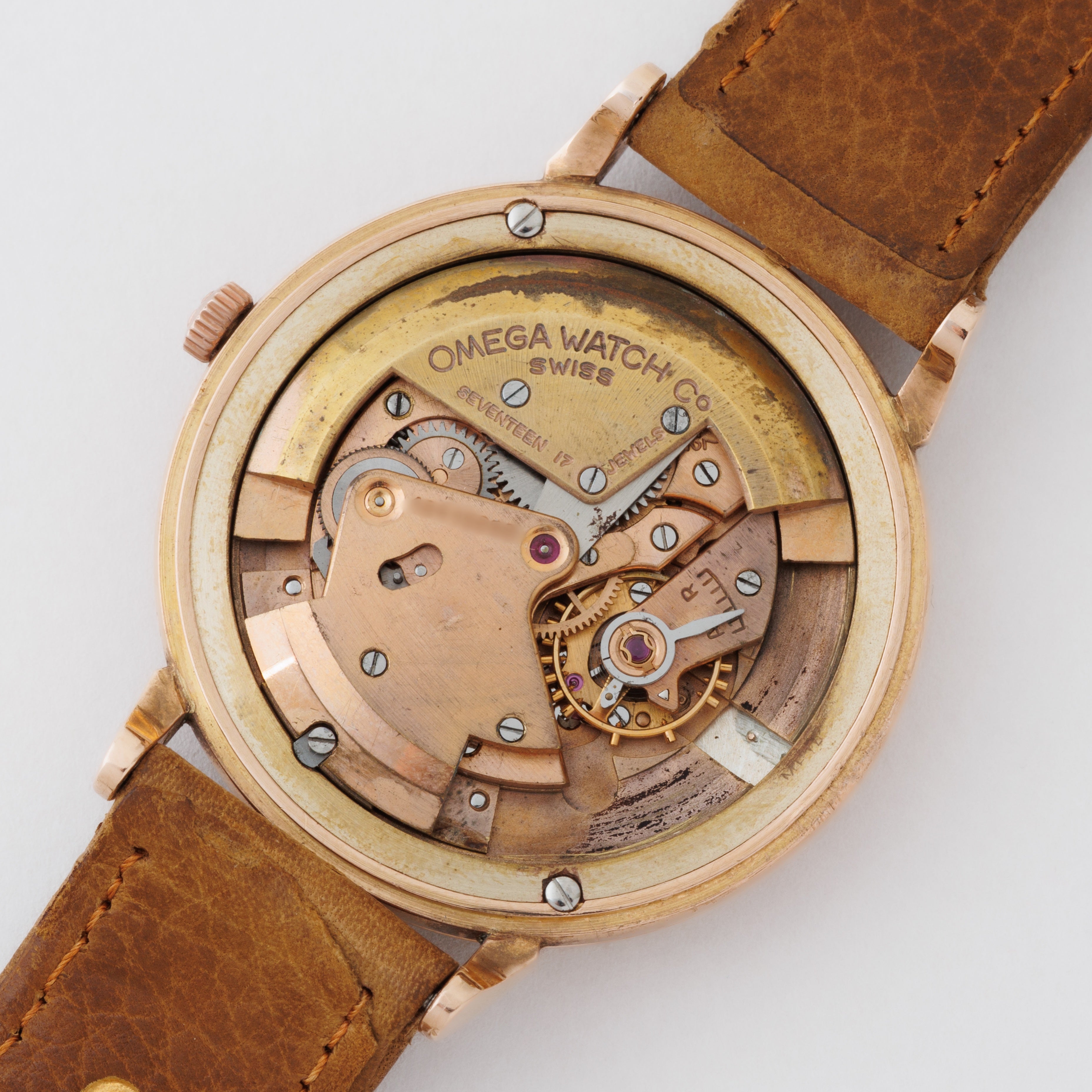 オメガ 18金無垢ピンクゴールド バンパーオートマチック 1950年製/昭和25年製 Cal.332 スモールセコンド