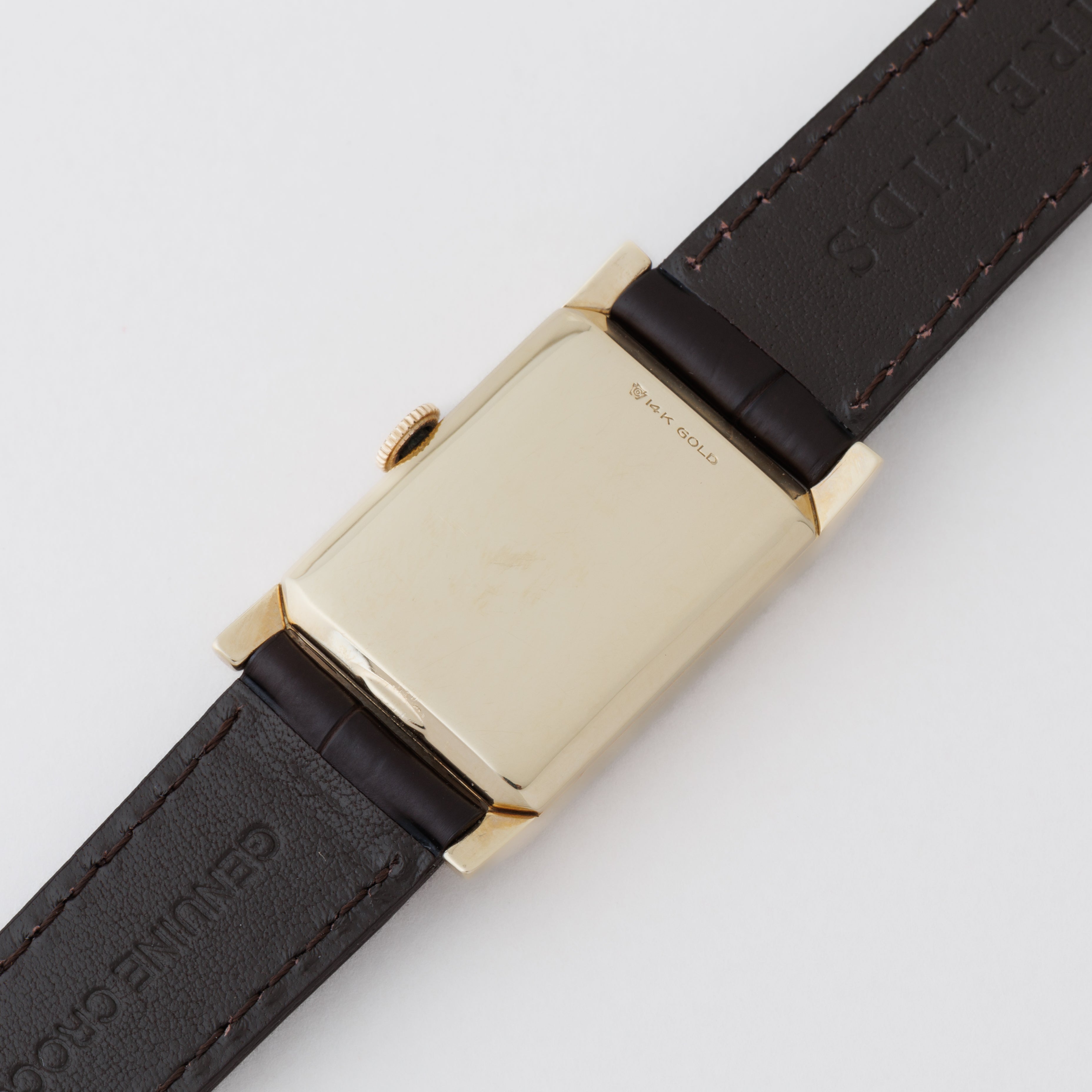 ロンジン 角金 1940年代製 ギルトダイヤル 14KYG