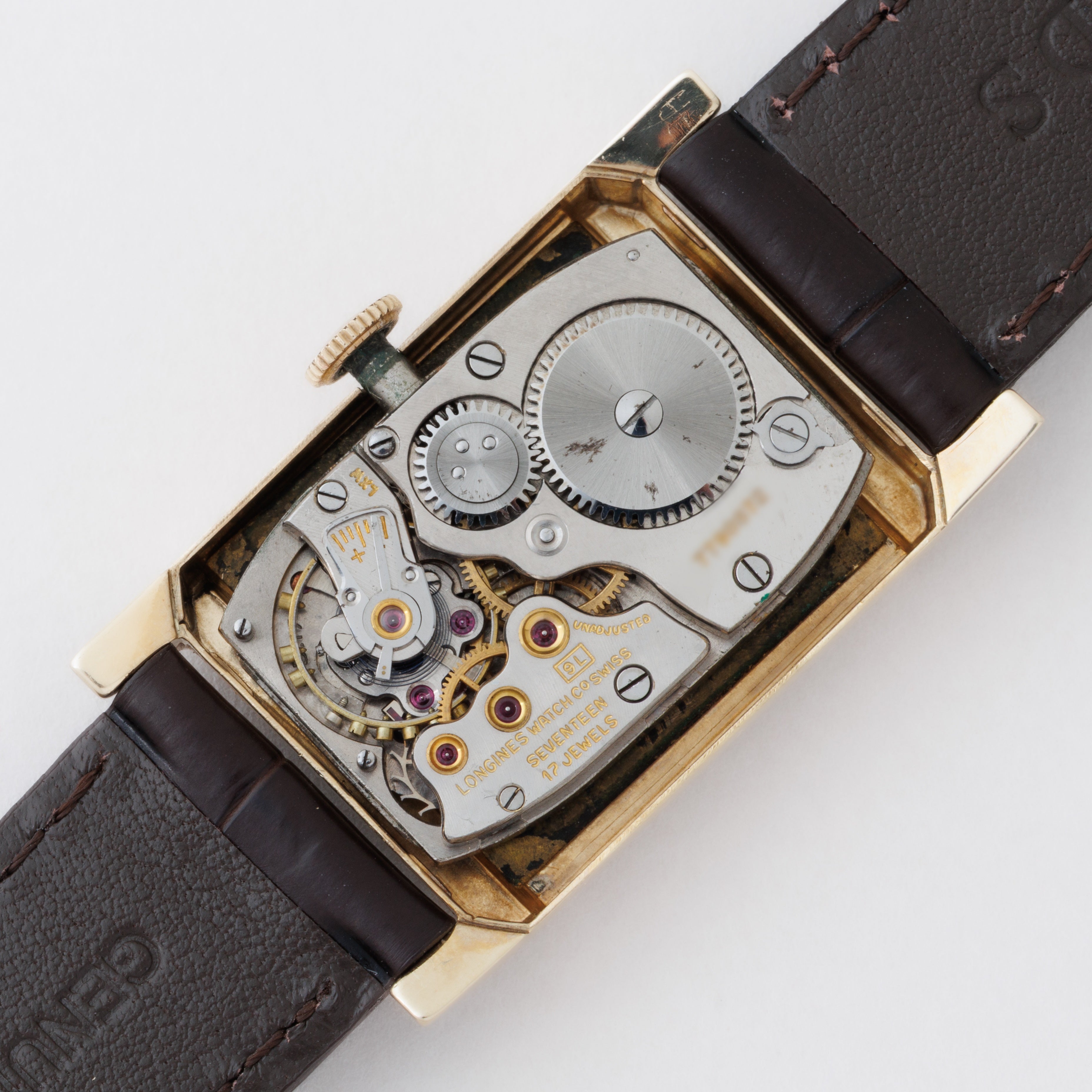 ロンジン 角金 1940年代製 ギルトダイヤル 14KYG