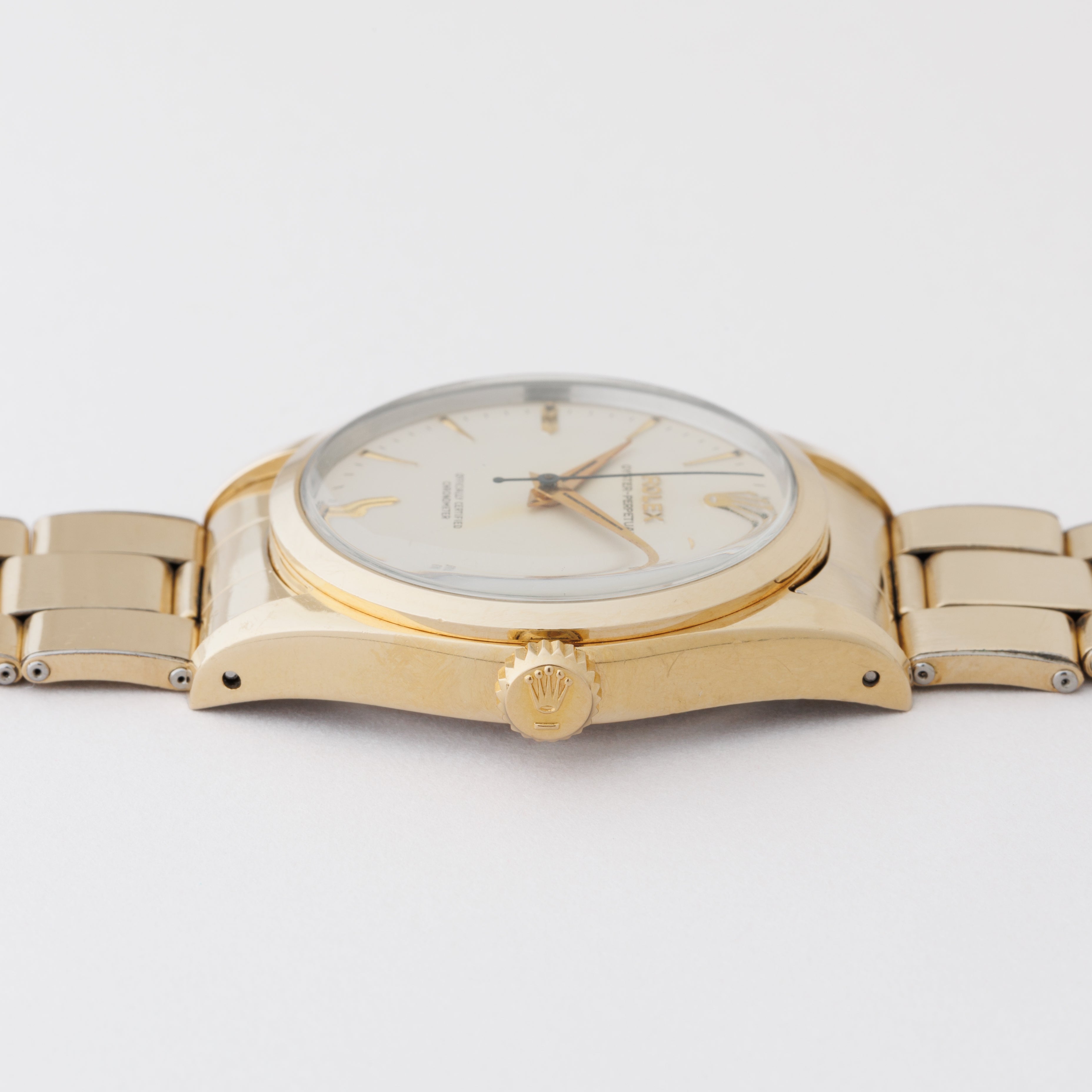 ロレックス オイスターパーペチュアル 金張り 1959年製 Ref.6634 ブレス付き