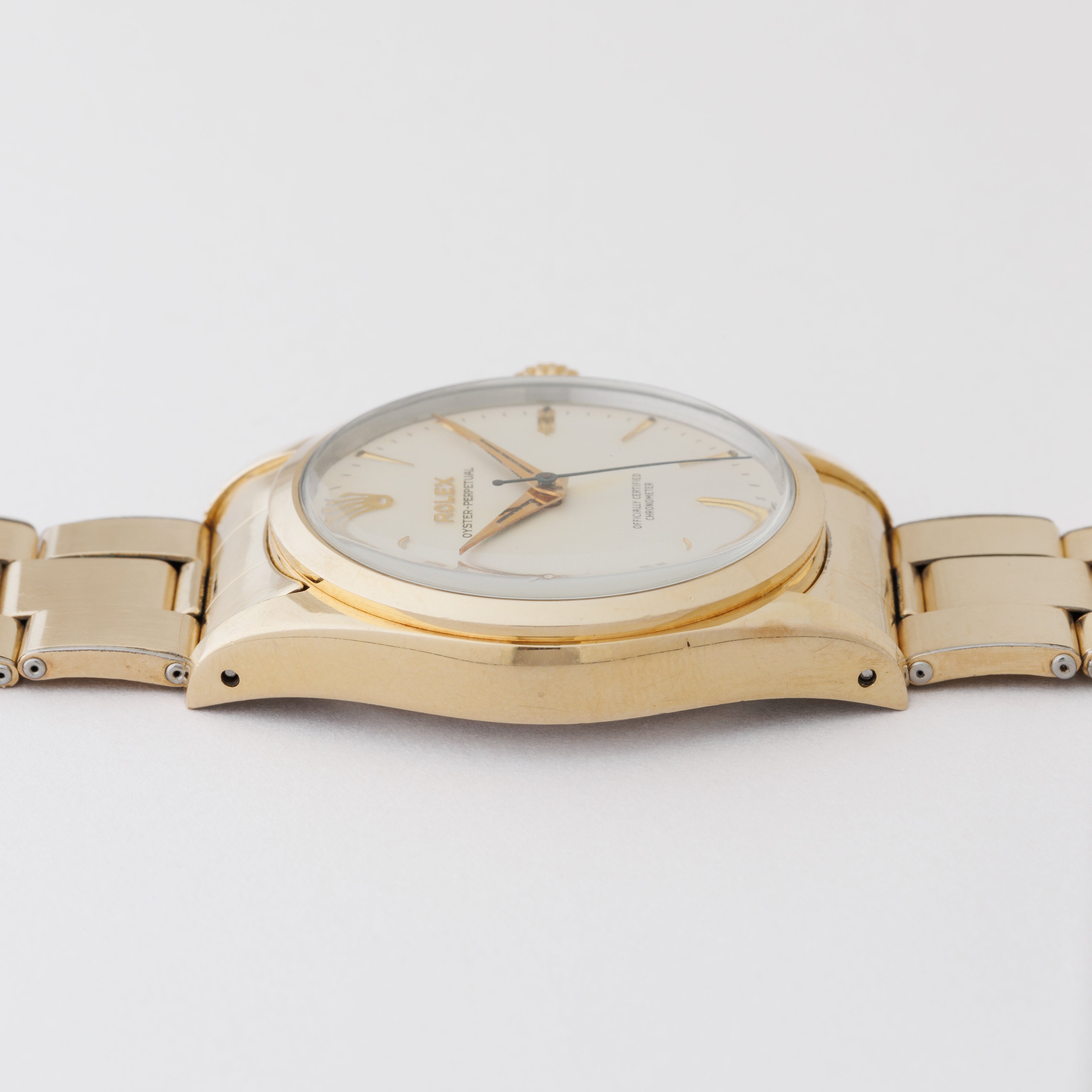 ロレックス オイスターパーペチュアル 金張り 1959年製 Ref.6634 ブレス付き