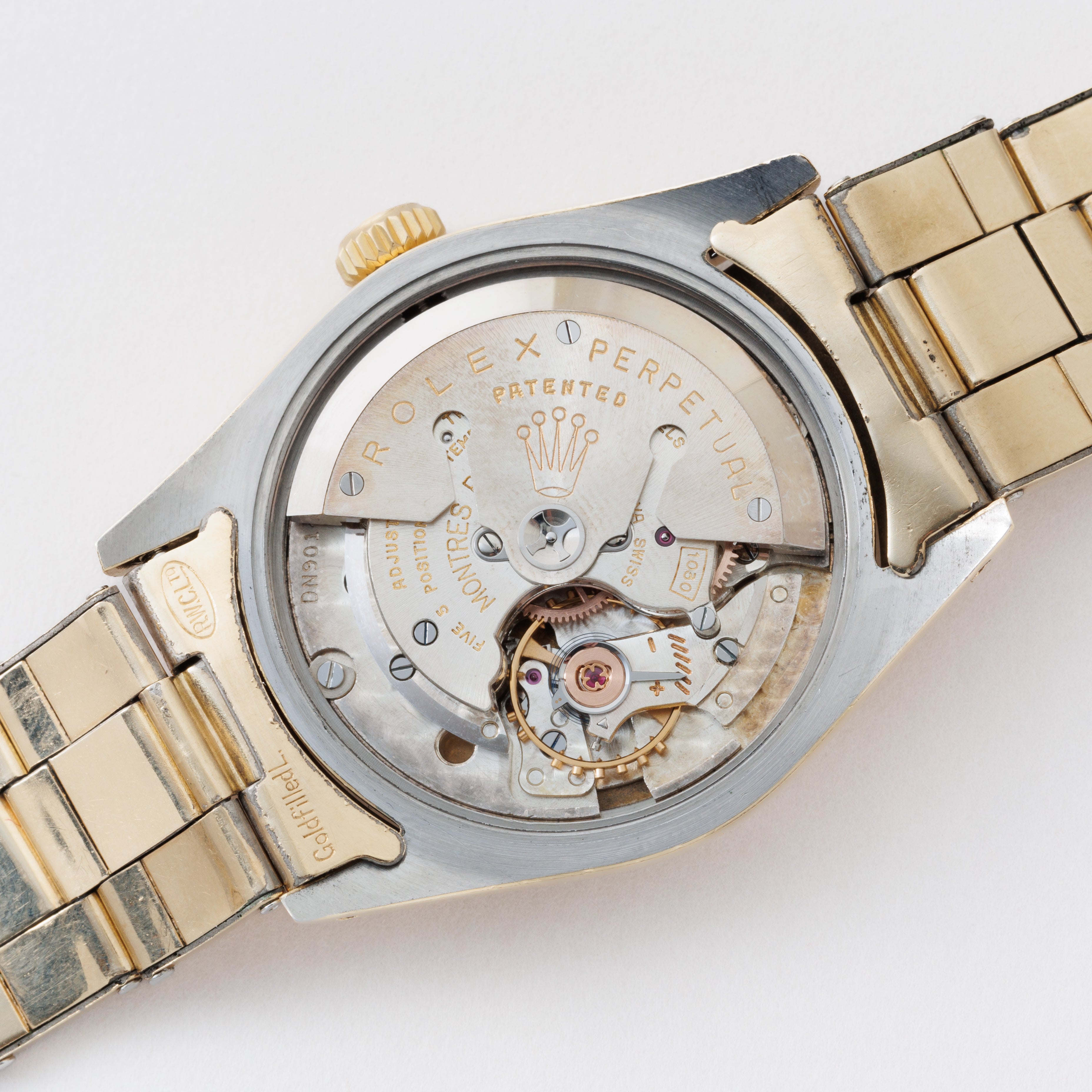 ロレックス オイスターパーペチュアル 金張り 1959年製 Ref.6634 ブレス付き