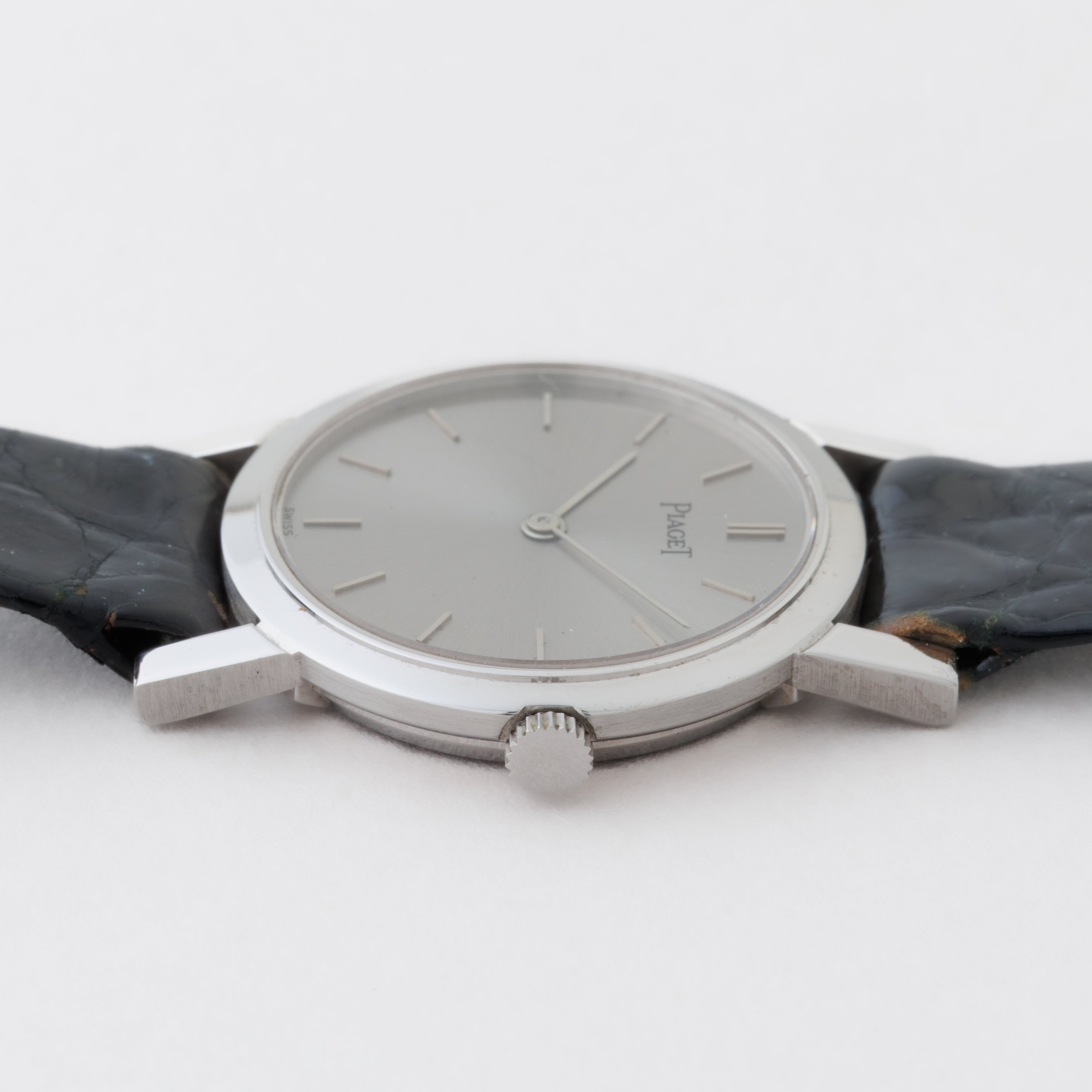 ピアジェ 18KWG 1980年代製 レディースモデル 純正尾錠付き 手巻き