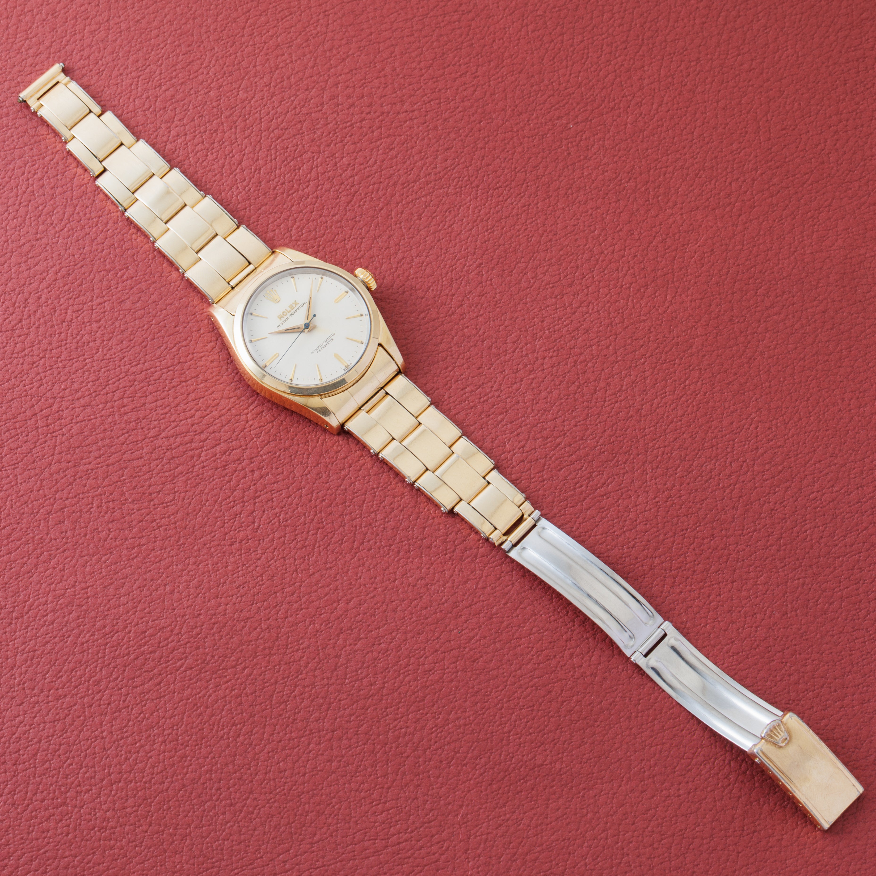 ロレックス オイスターパーペチュアル 金張り 1959年製 Ref.6634 ブレス付き