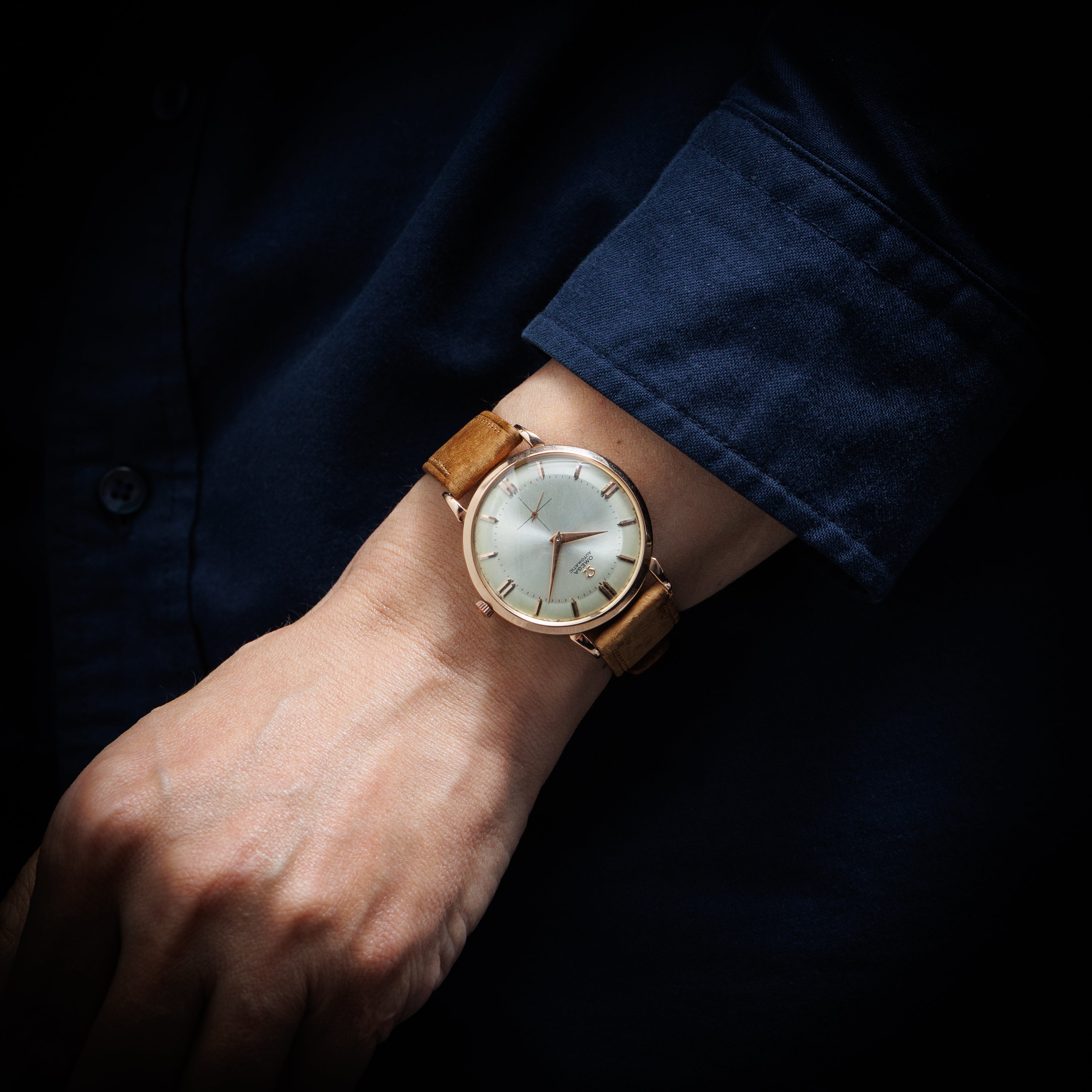 オメガ 18金無垢ピンクゴールド バンパーオートマチック 1950年製/昭和25年製 Cal.332 スモールセコンド