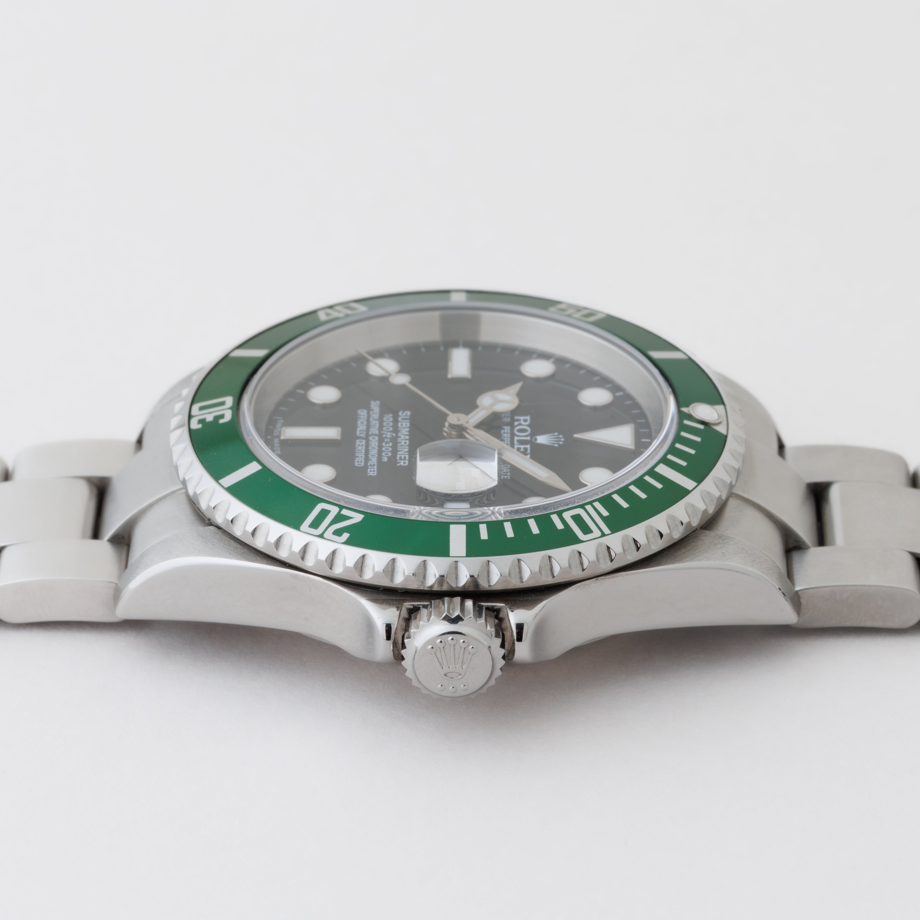ロレックス サブマリーナー Ref.16610LV グリーンサブ 2005年製 保証書請求はがき付き